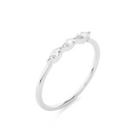 1/3 ctw Marquise Three Stone Lab Grown Diamond Ring