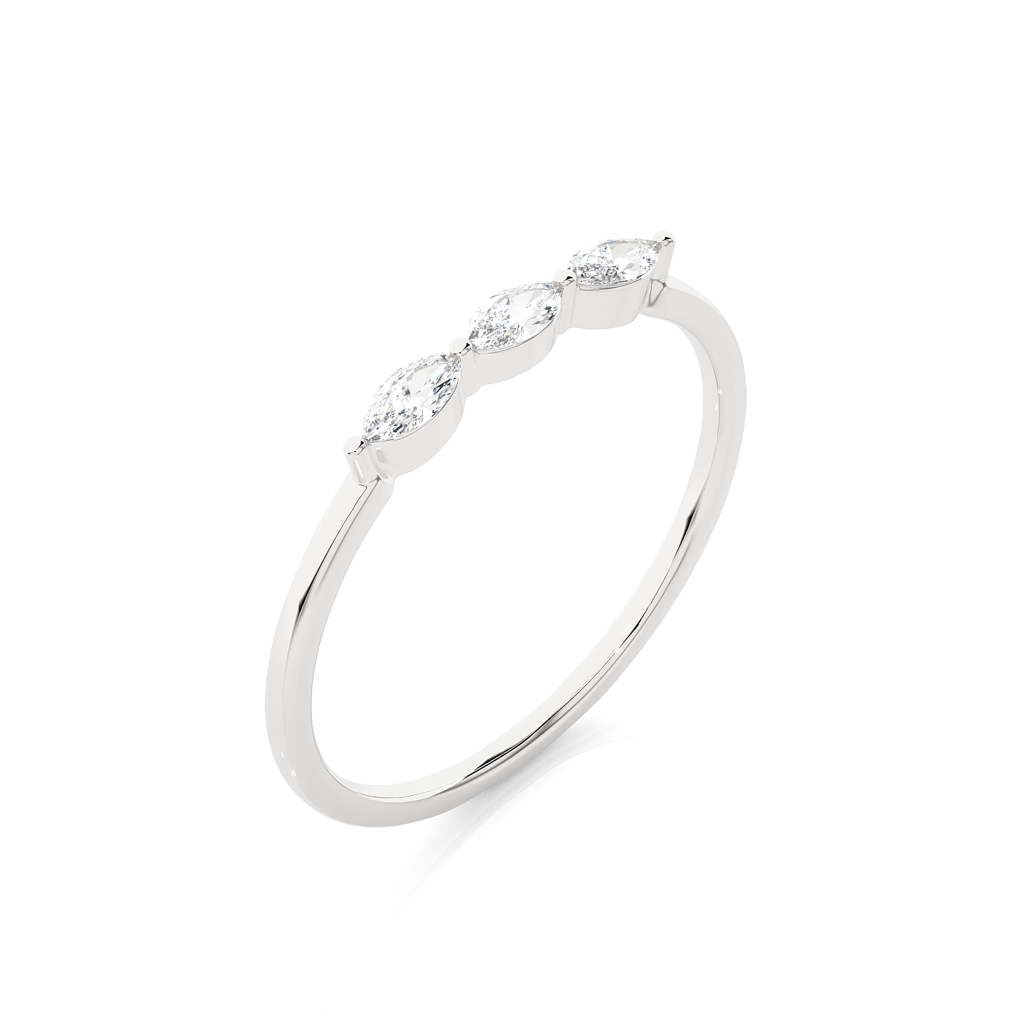 1/3 ctw Marquise Three Stone Lab Grown Diamond Ring
