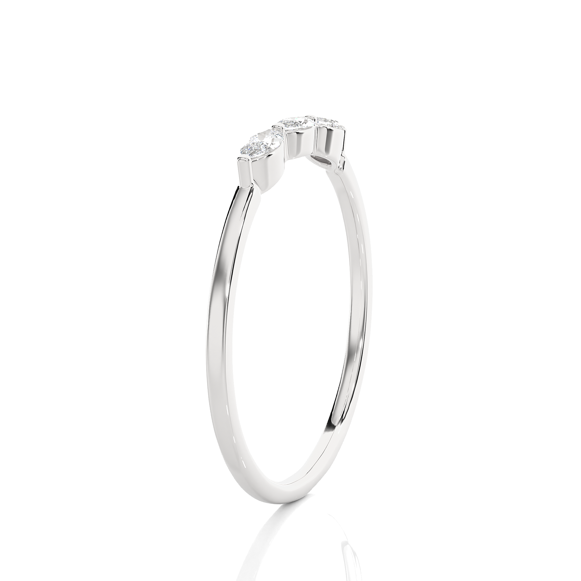 1/3 ctw Marquise Three Stone Lab Grown Diamond Ring