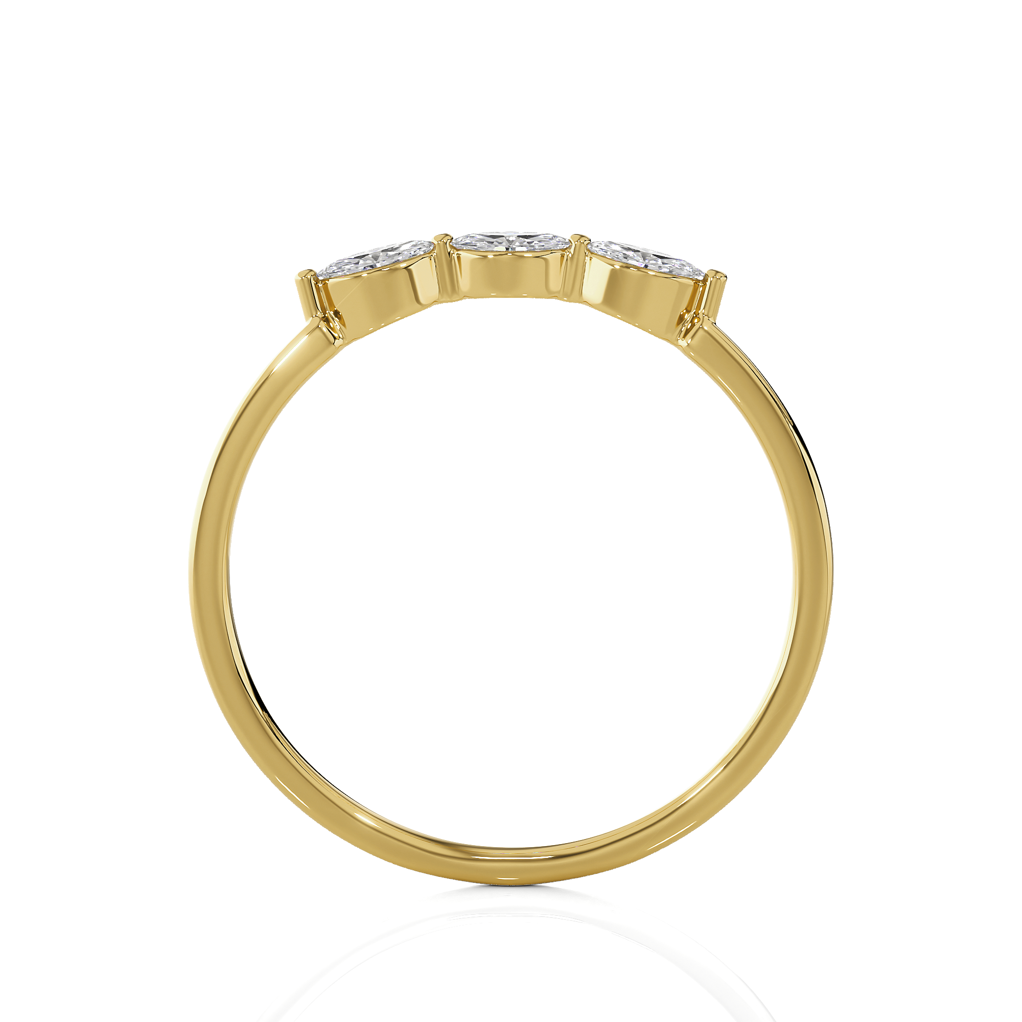 1/3 ctw Marquise Three Stone Lab Grown Diamond Ring