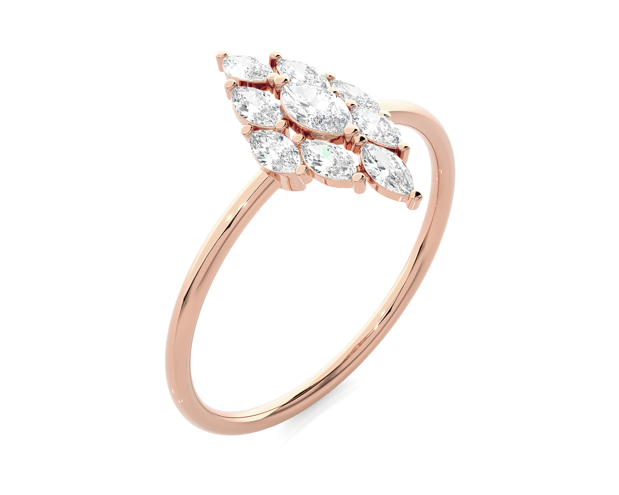 5/8 ctw Marquise Lab Grown Diamond Ring