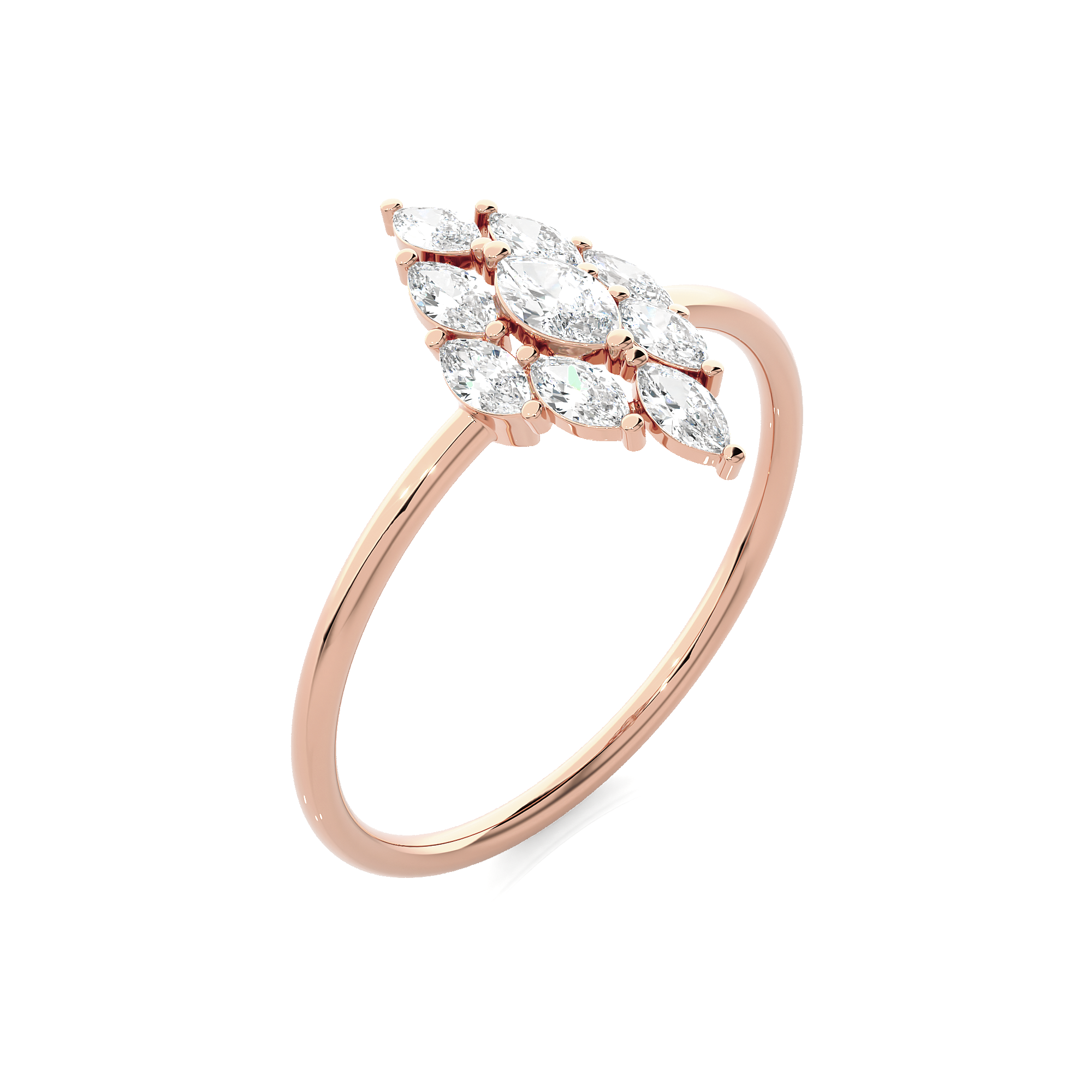 5/8 ctw Marquise Lab Grown Diamond Ring
