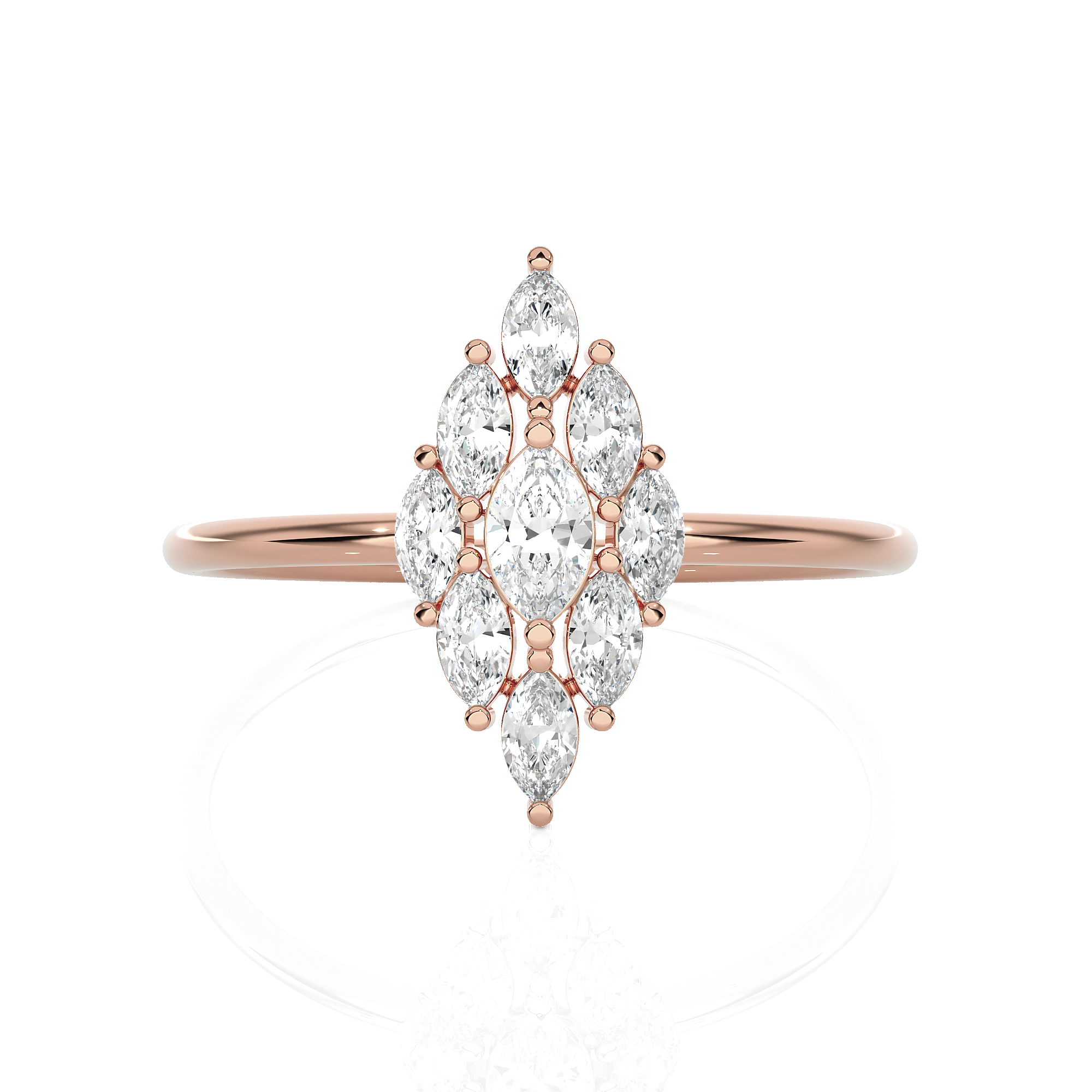 5/8 ctw Marquise Lab Grown Diamond Ring
