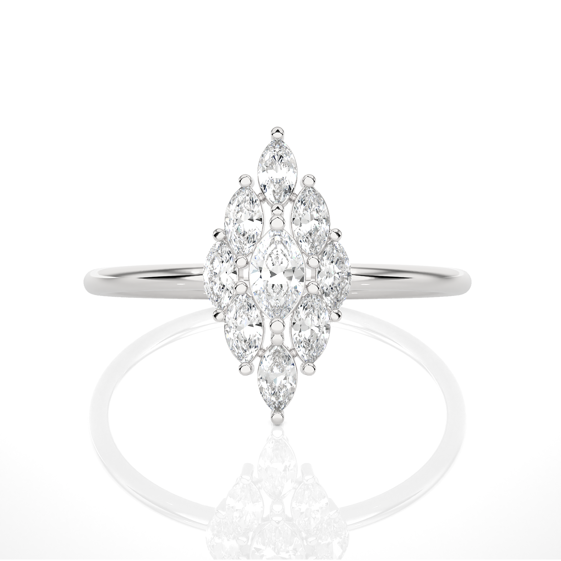 5/8 ctw Marquise Lab Grown Diamond Ring