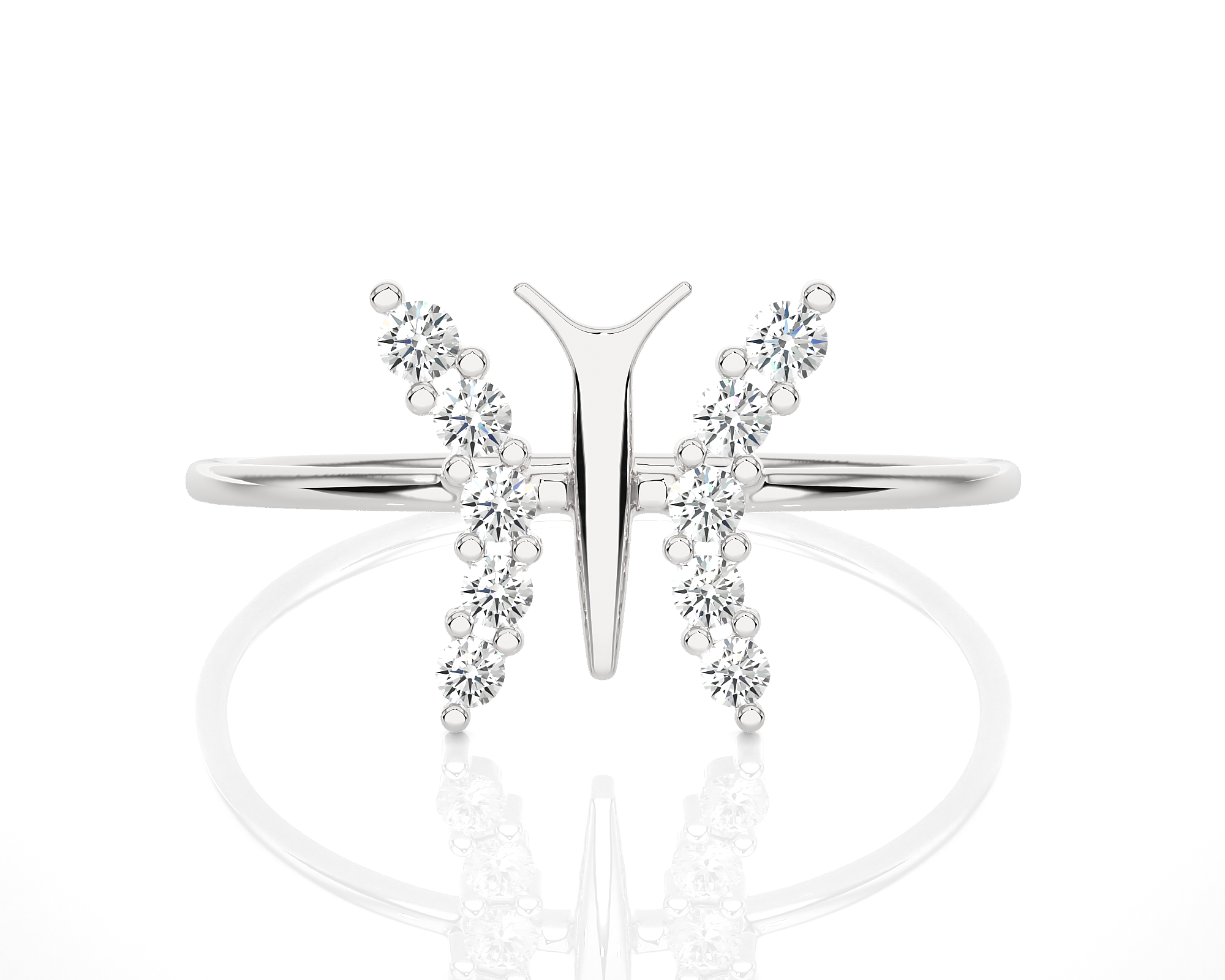 1/5 ctw Round Lab Grown Diamond Ring