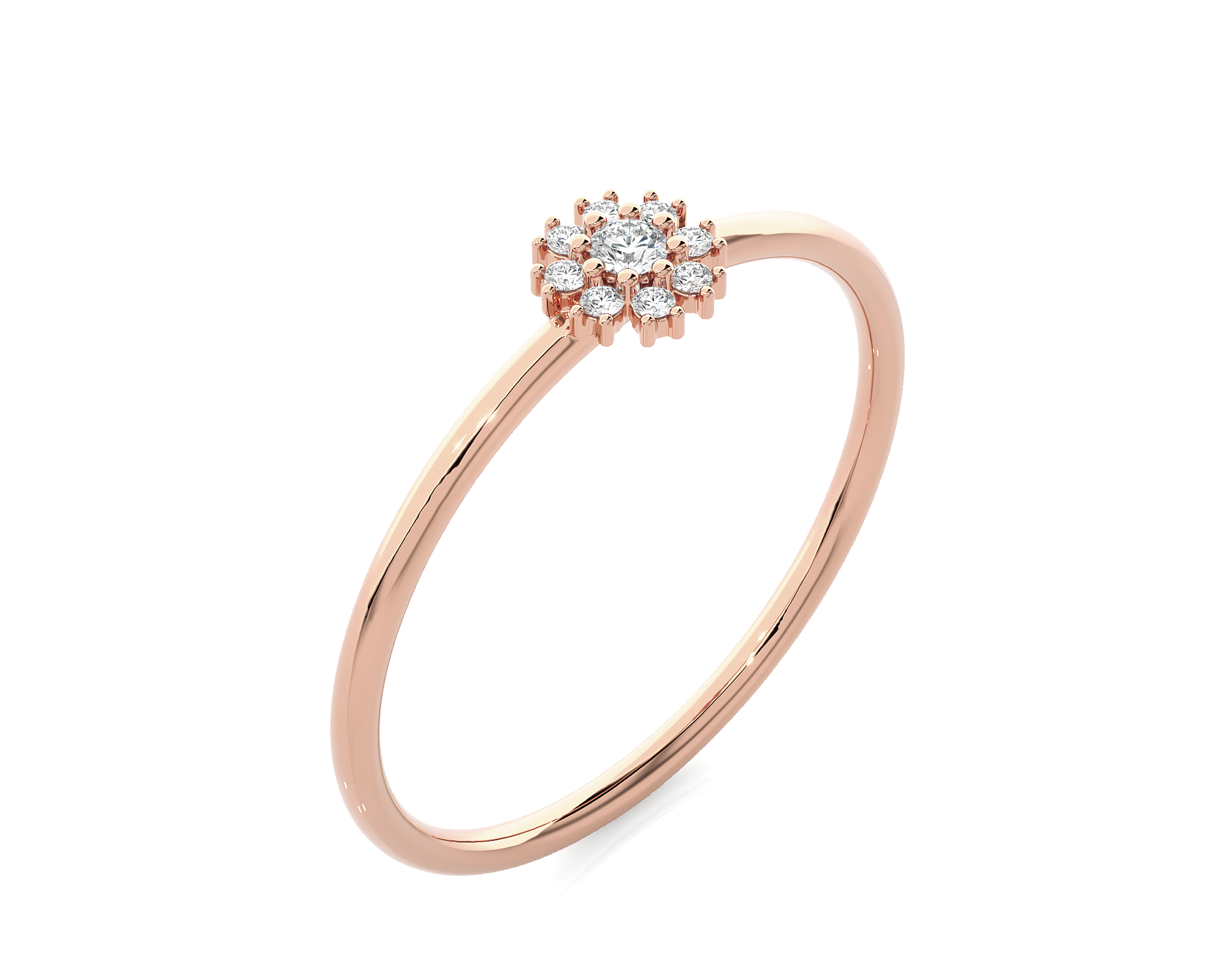 1/15 ctw Round Lab Grown Diamond Ring