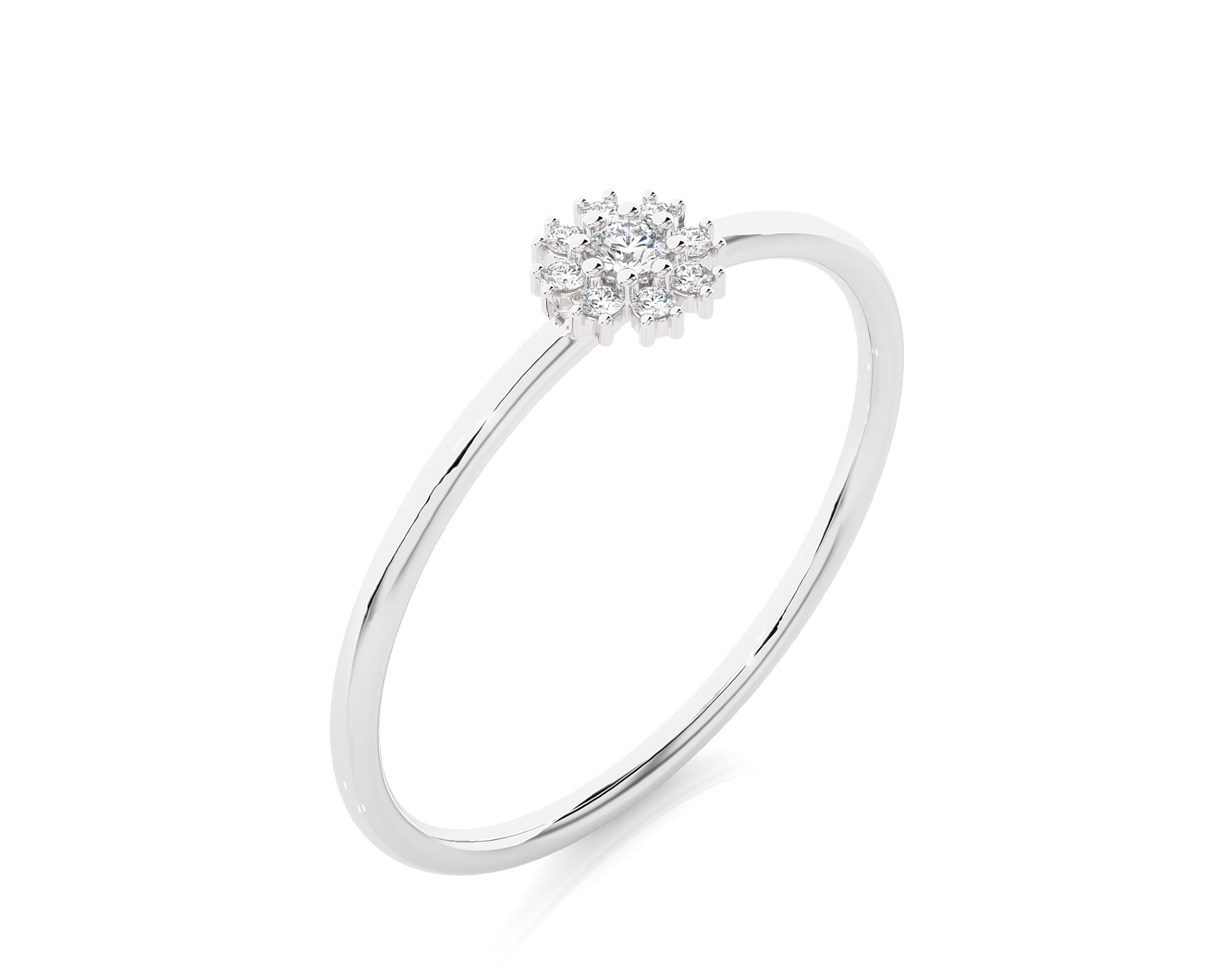 1/15 ctw Round Lab Grown Diamond Ring