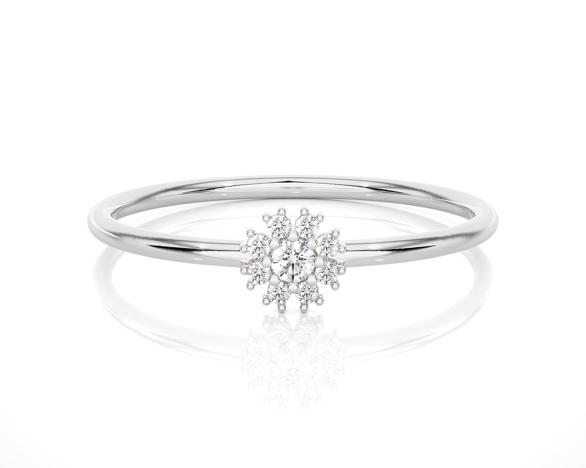 1/15 ctw Round Lab Grown Diamond Ring