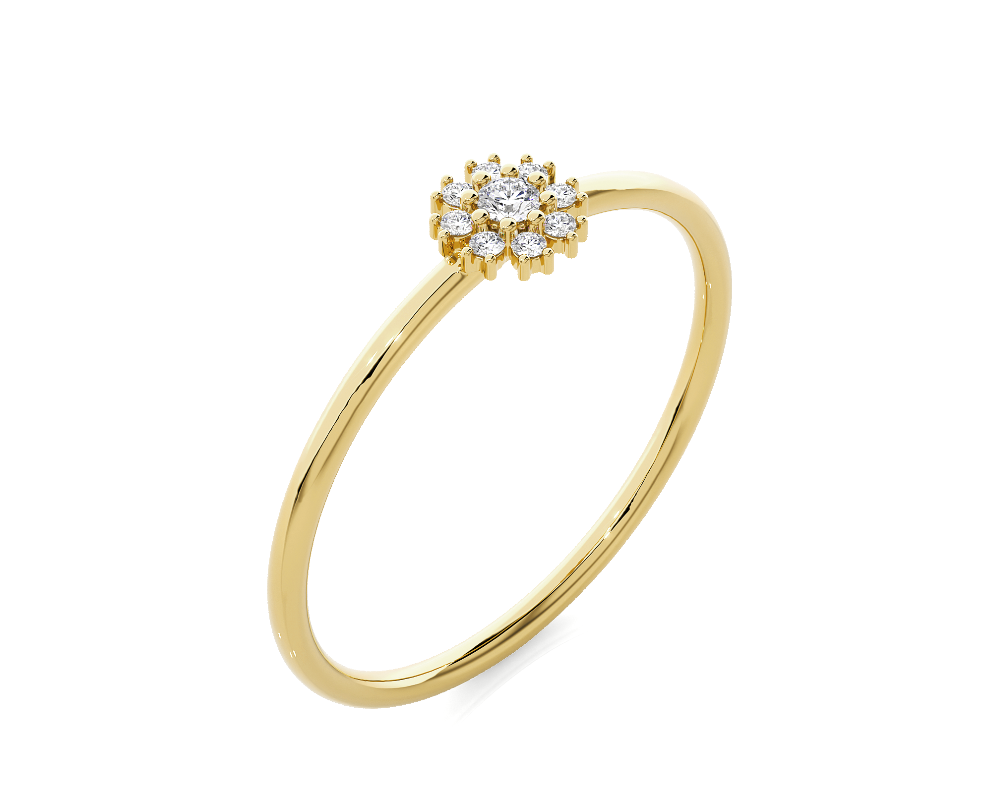 1/15 ctw Round Lab Grown Diamond Ring