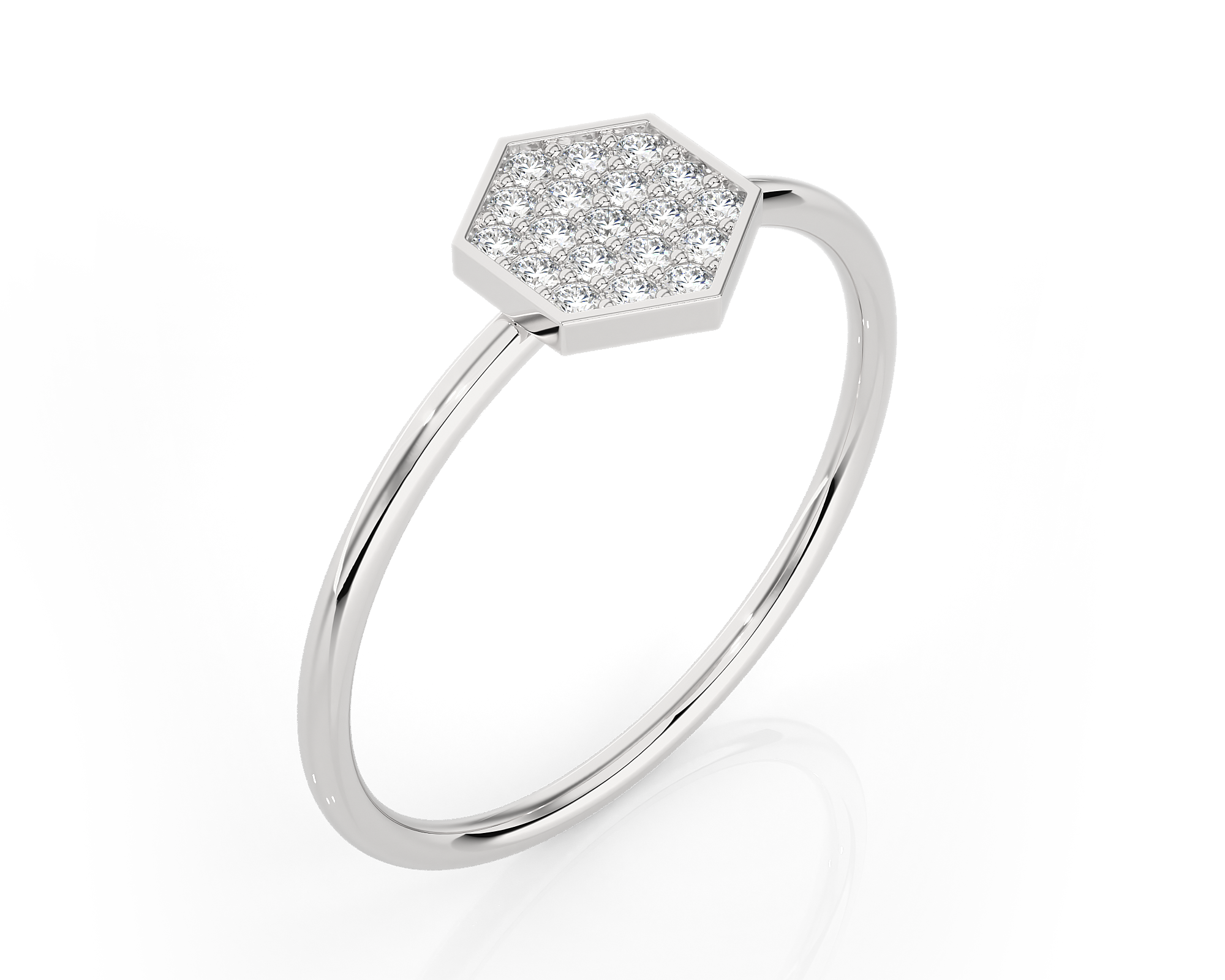 1/6 ctw Round Lab Grown Diamond Ring