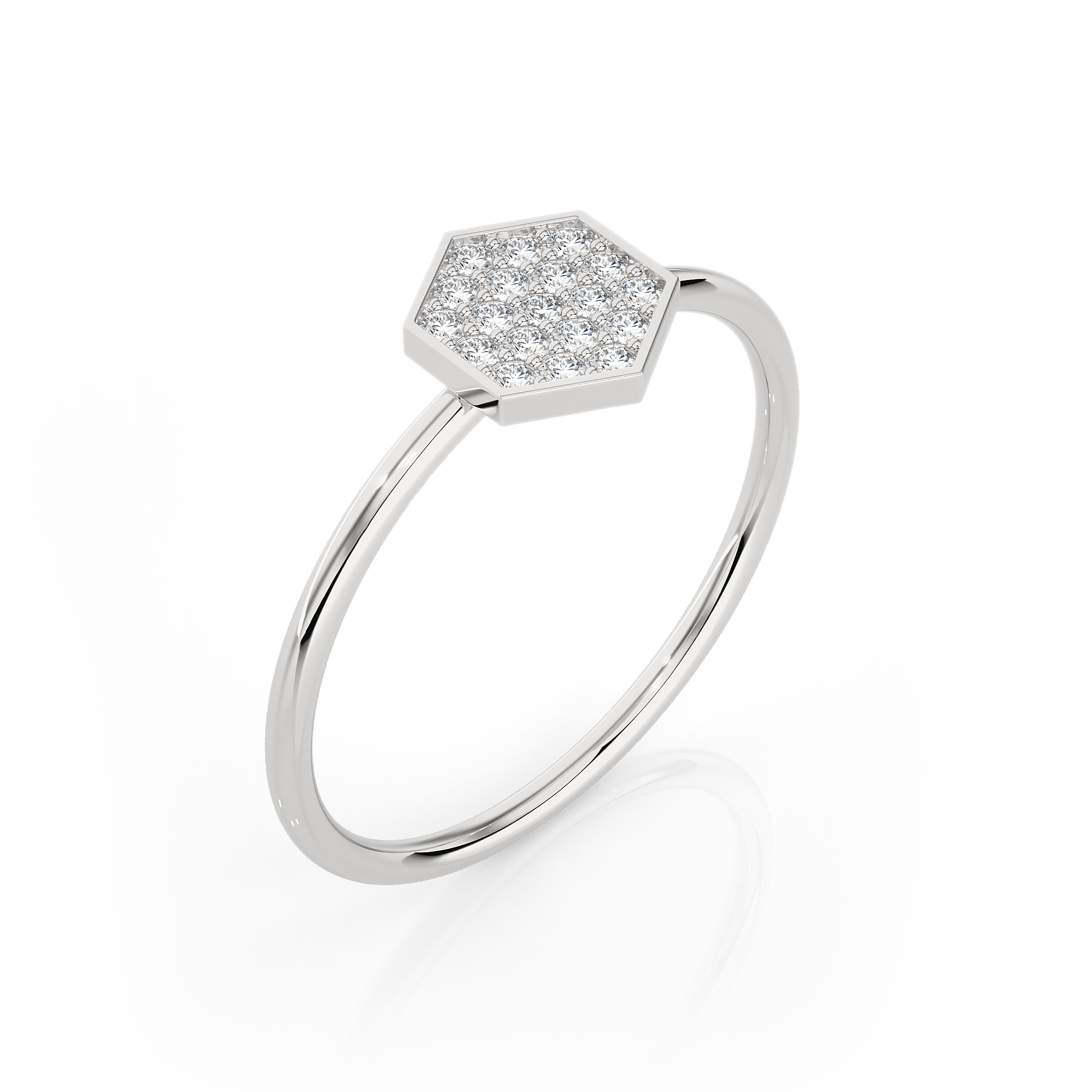 1/6 ctw Round Lab Grown Diamond Ring