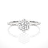 1/6 ctw Round Lab Grown Diamond Ring