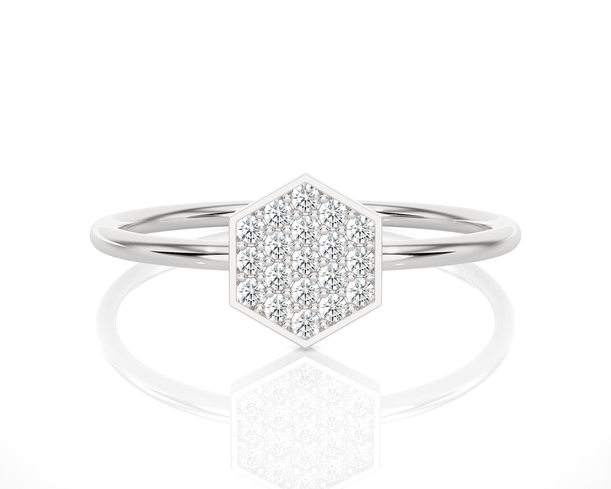 1/6 ctw Round Lab Grown Diamond Ring
