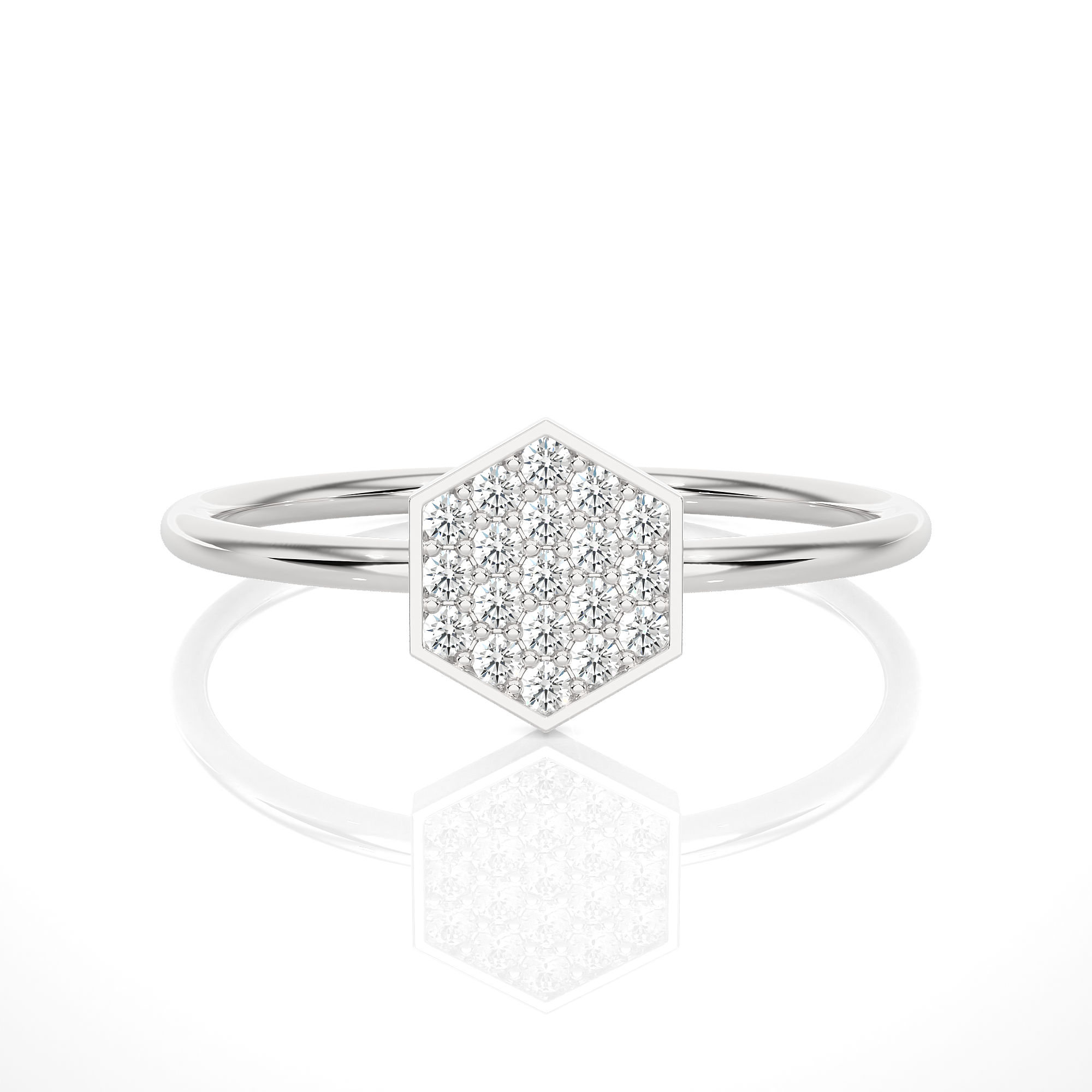 1/6 ctw Round Lab Grown Diamond Ring