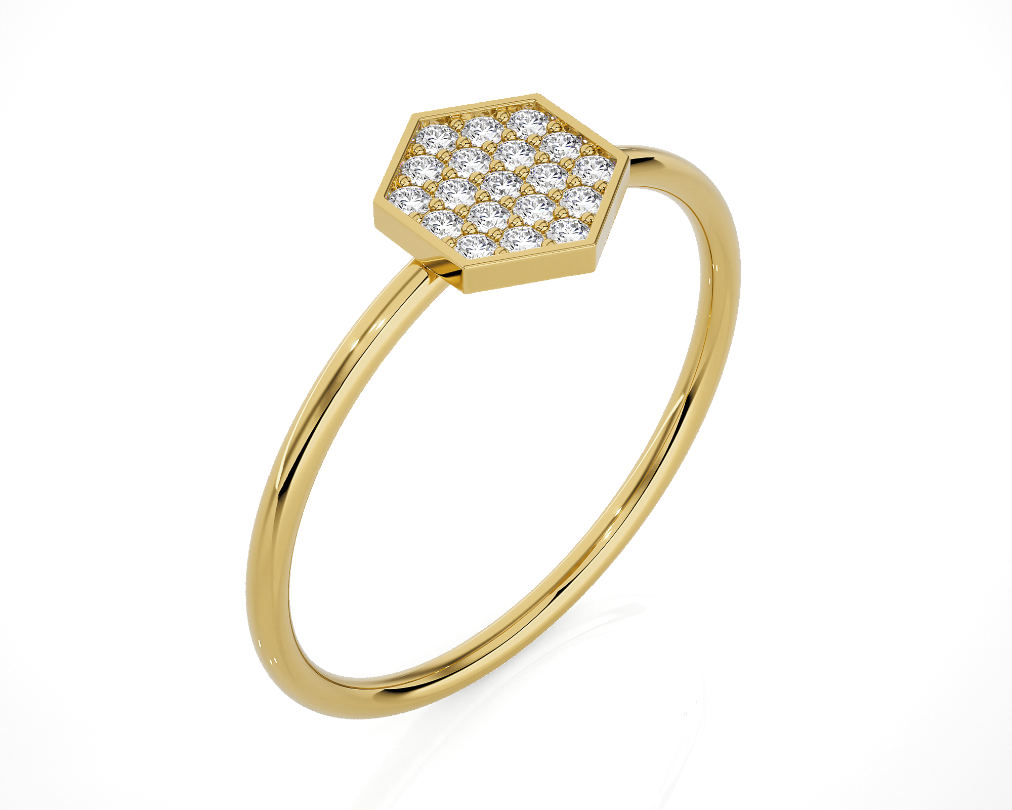 1/6 ctw Round Lab Grown Diamond Ring