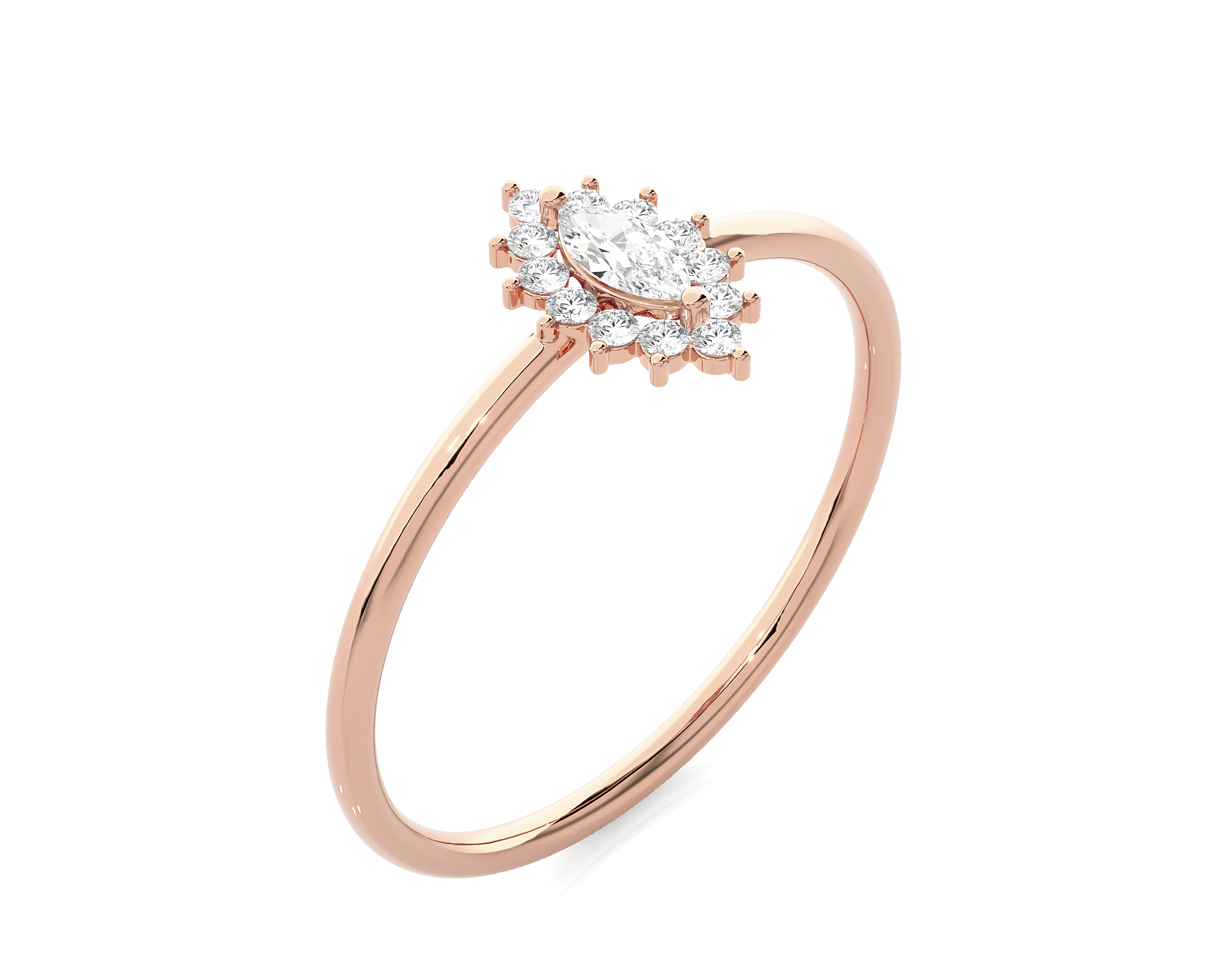 1/4 ctw Round Lab Grown Diamond Ring