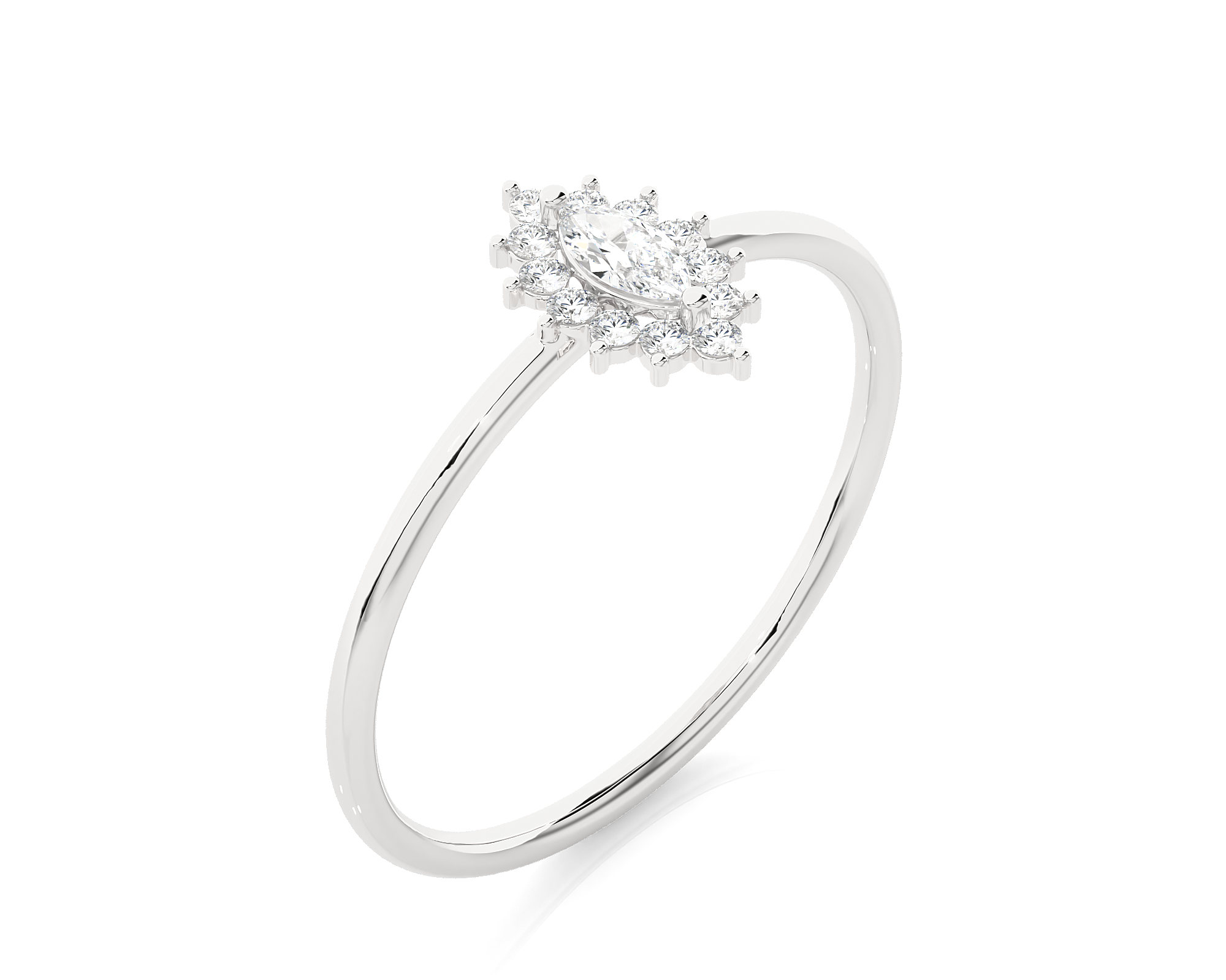 1/4 ctw Round Lab Grown Diamond Ring