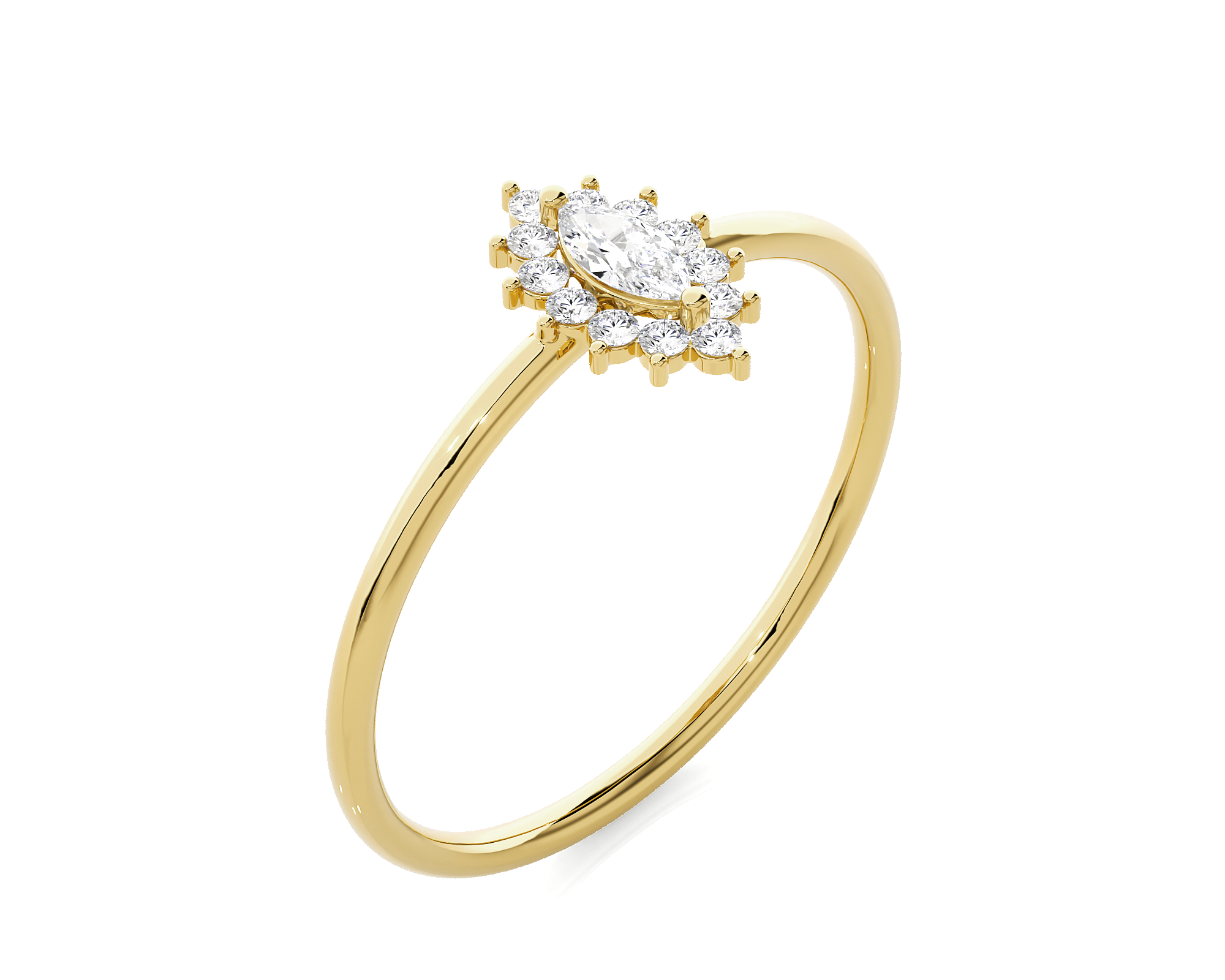 1/4 ctw Round Lab Grown Diamond Ring