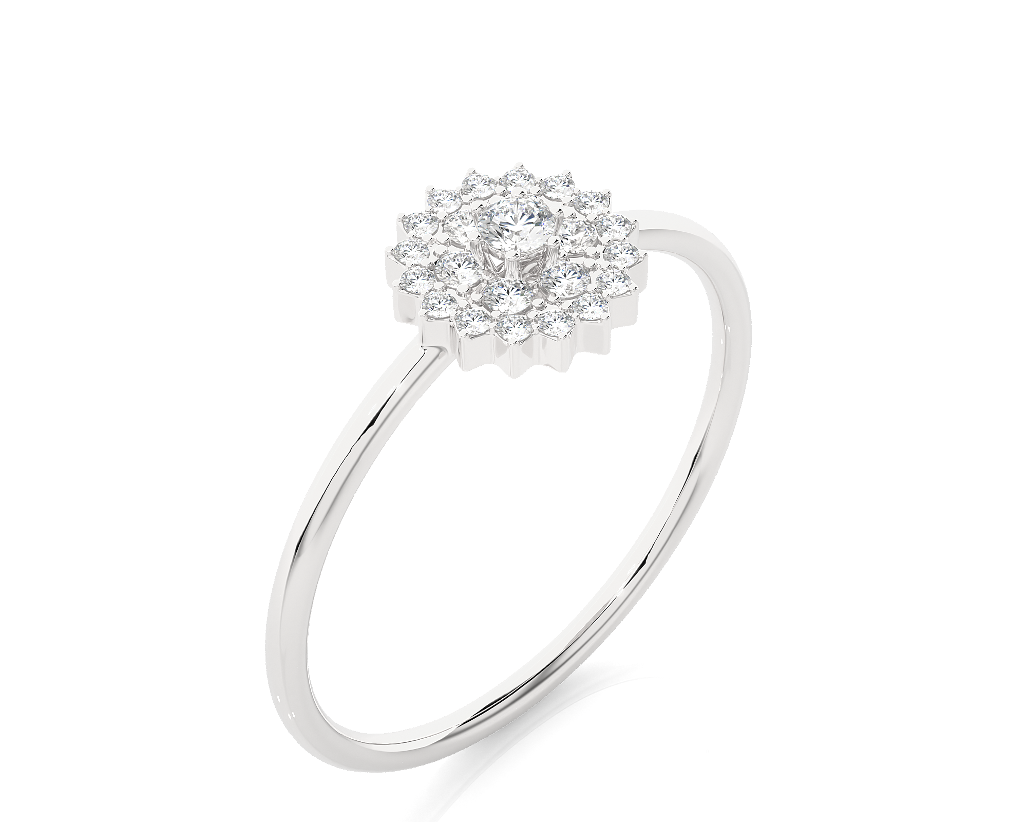 1/5 ctw Round Lab Grown Diamond Ring