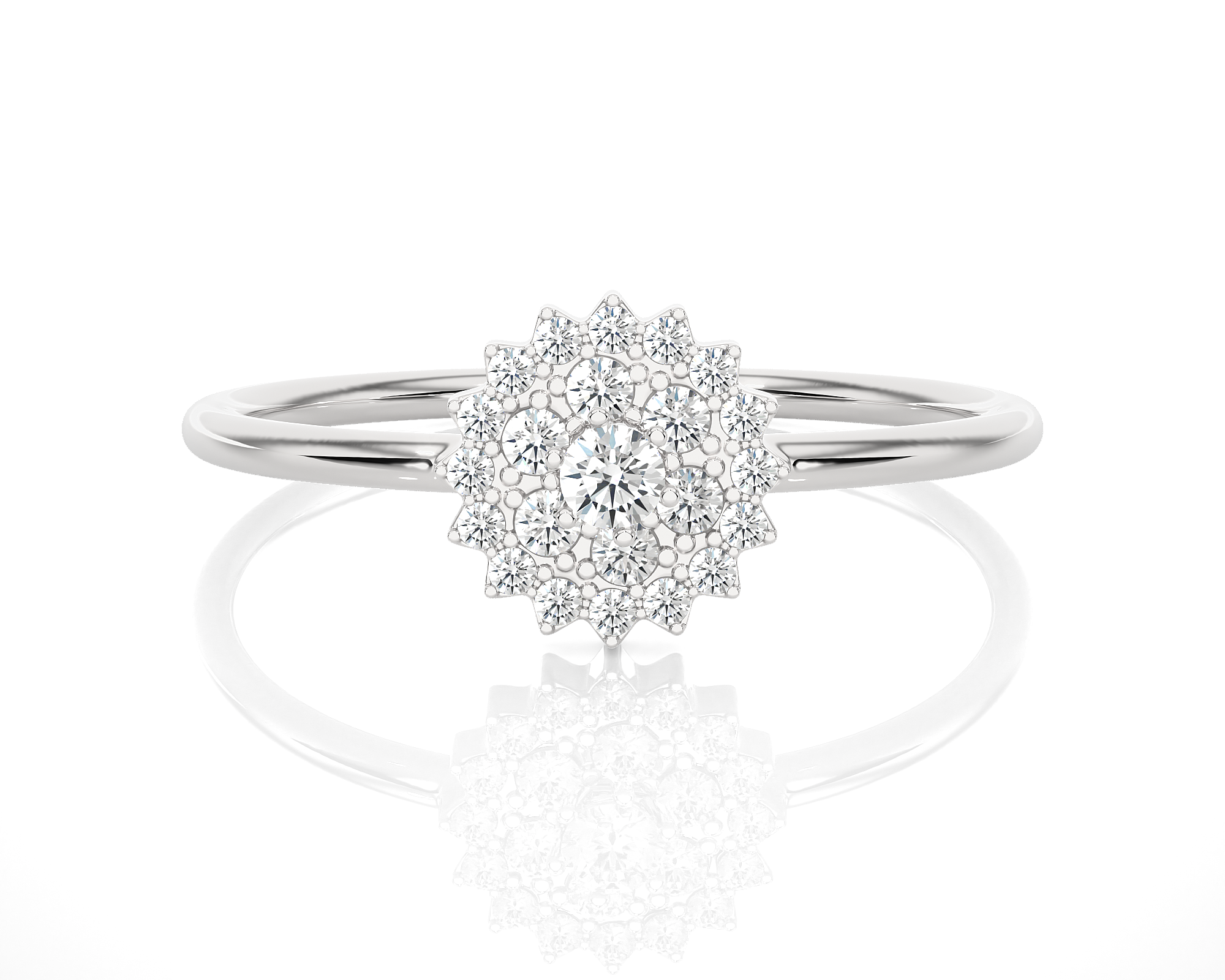 1/5 ctw Round Lab Grown Diamond Ring