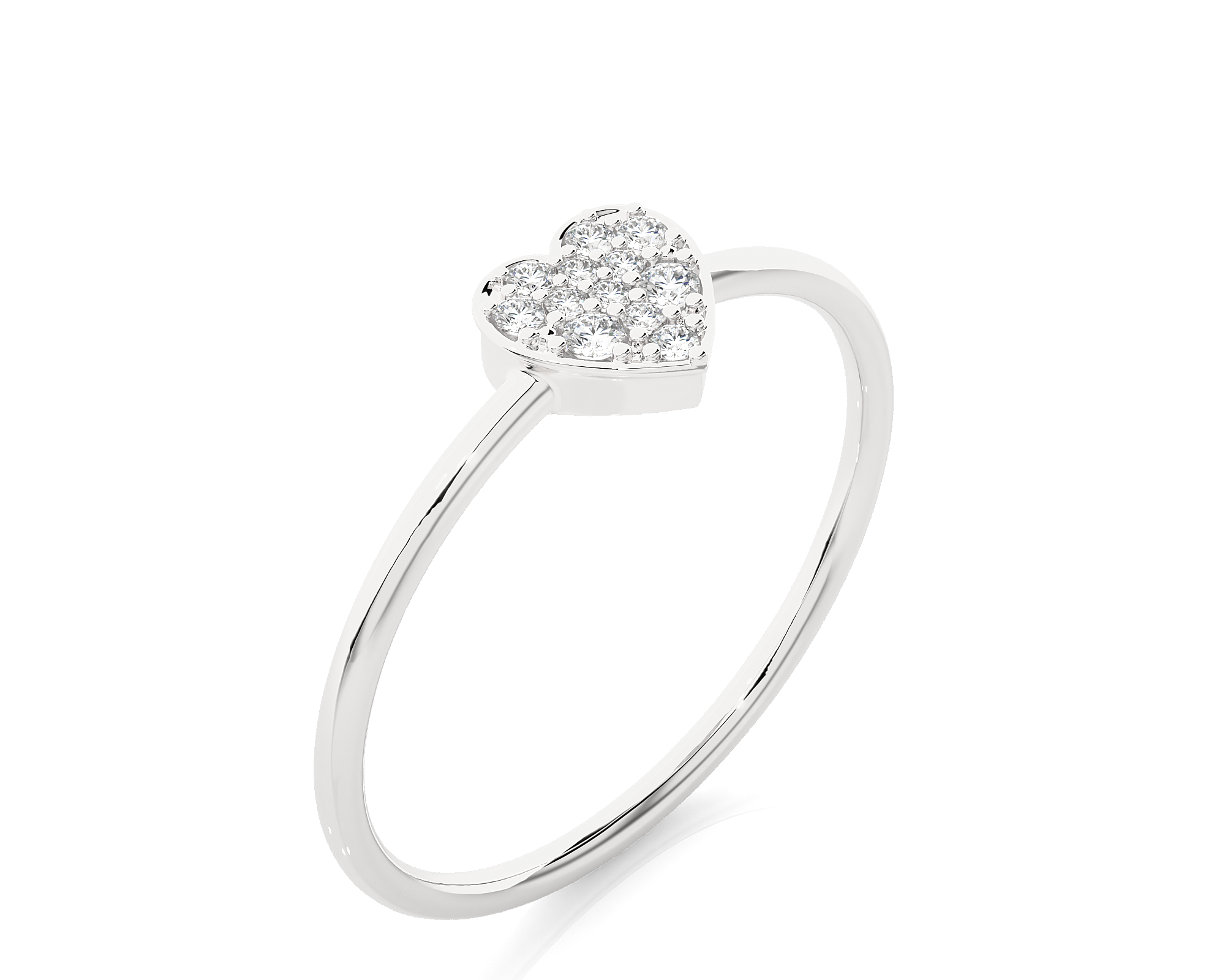1/10 ctw Round Lab Grown Diamond Ring