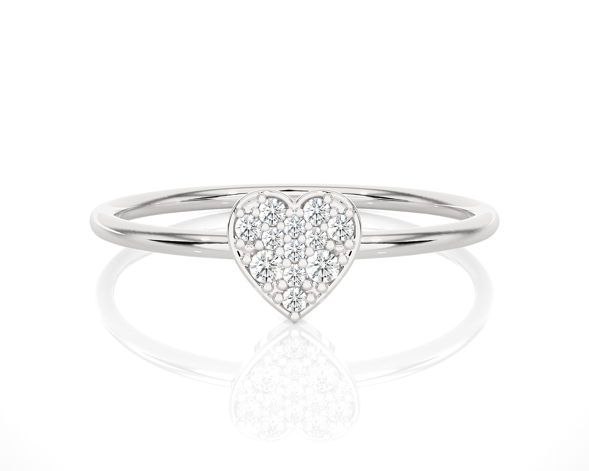1/10 ctw Round Lab Grown Diamond Ring