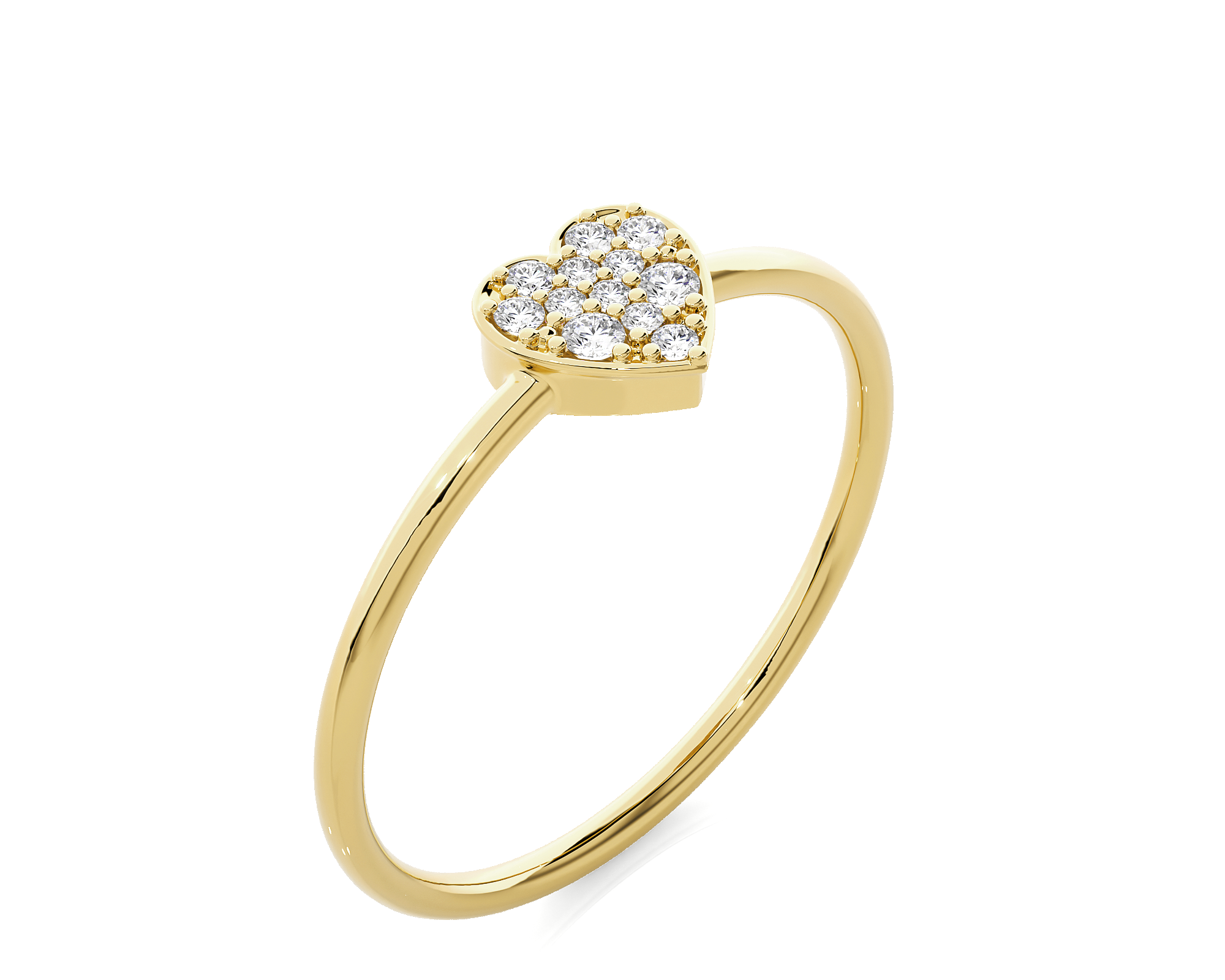 1/10 ctw Round Lab Grown Diamond Ring