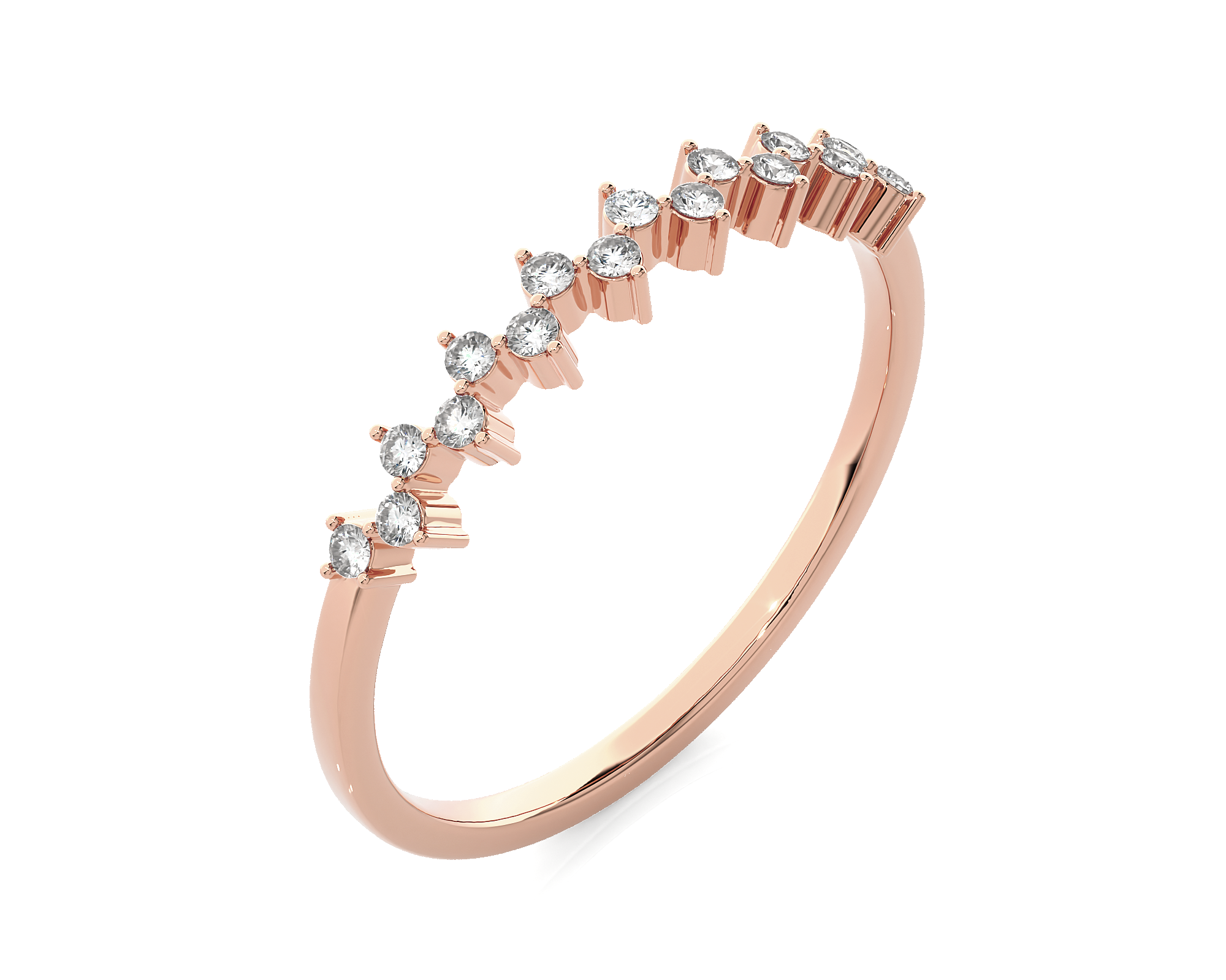 1/8 ctw Round Lab Grown Diamond Ring