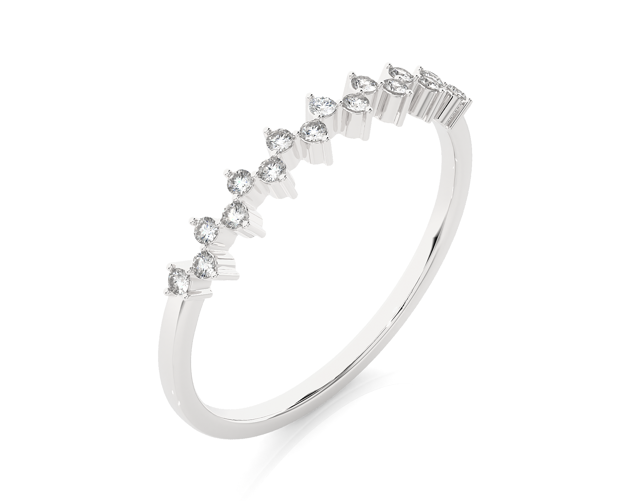 1/8 ctw Round Lab Grown Diamond Ring