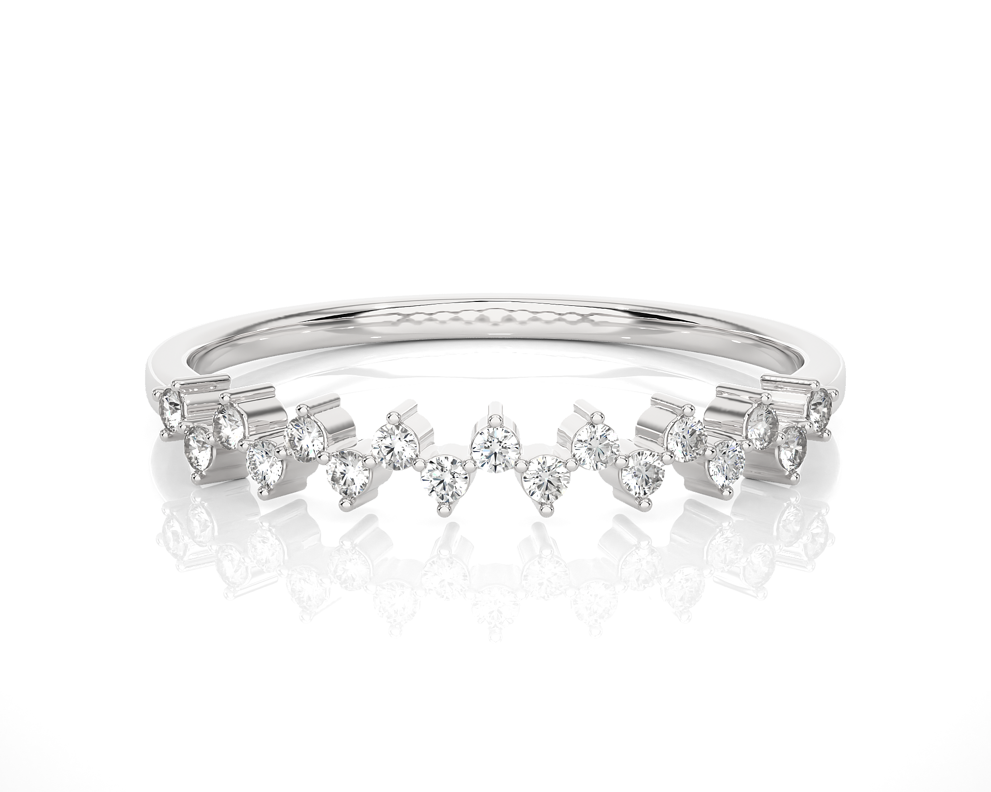 1/8 ctw Round Lab Grown Diamond Ring