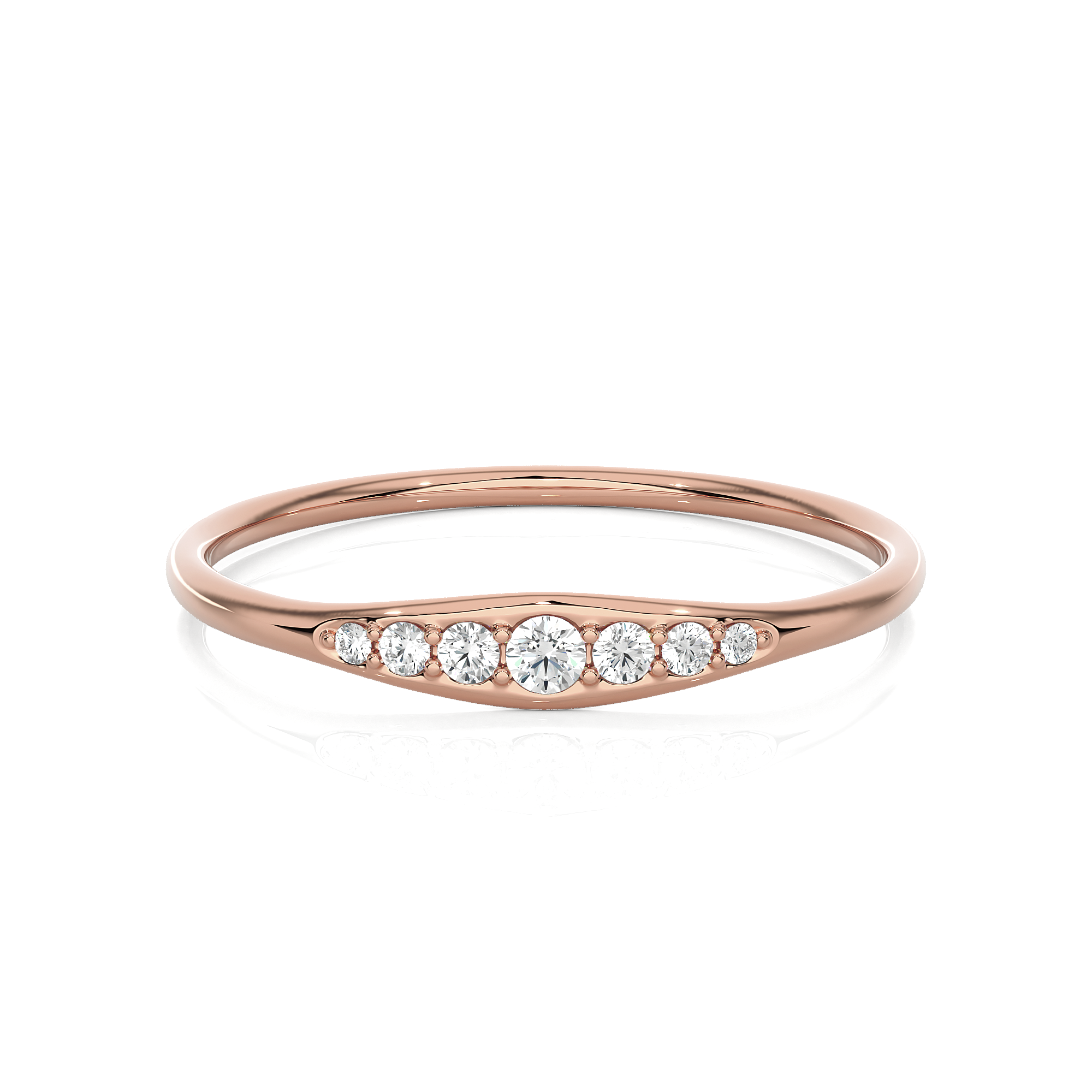 1/10 ctw Round Lab Grown Diamond Ring