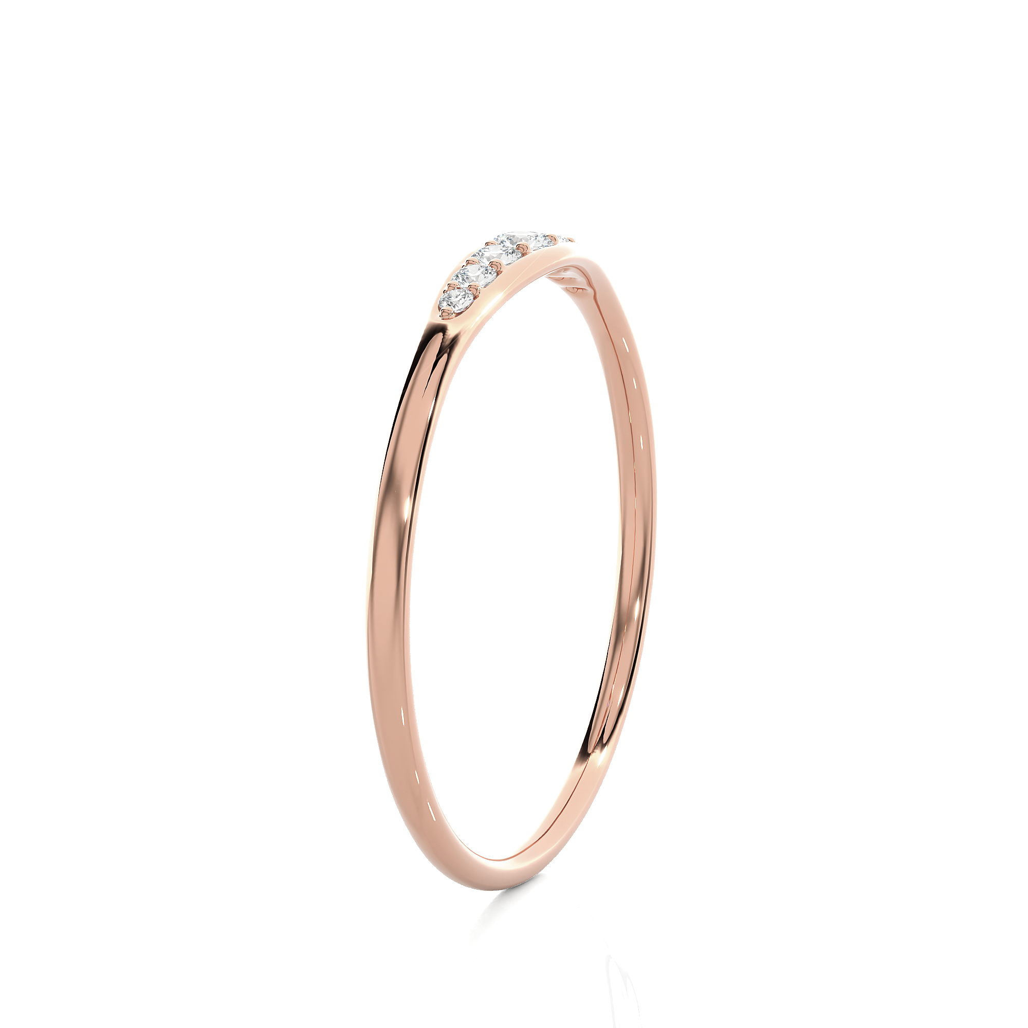 1/10 ctw Round Lab Grown Diamond Ring