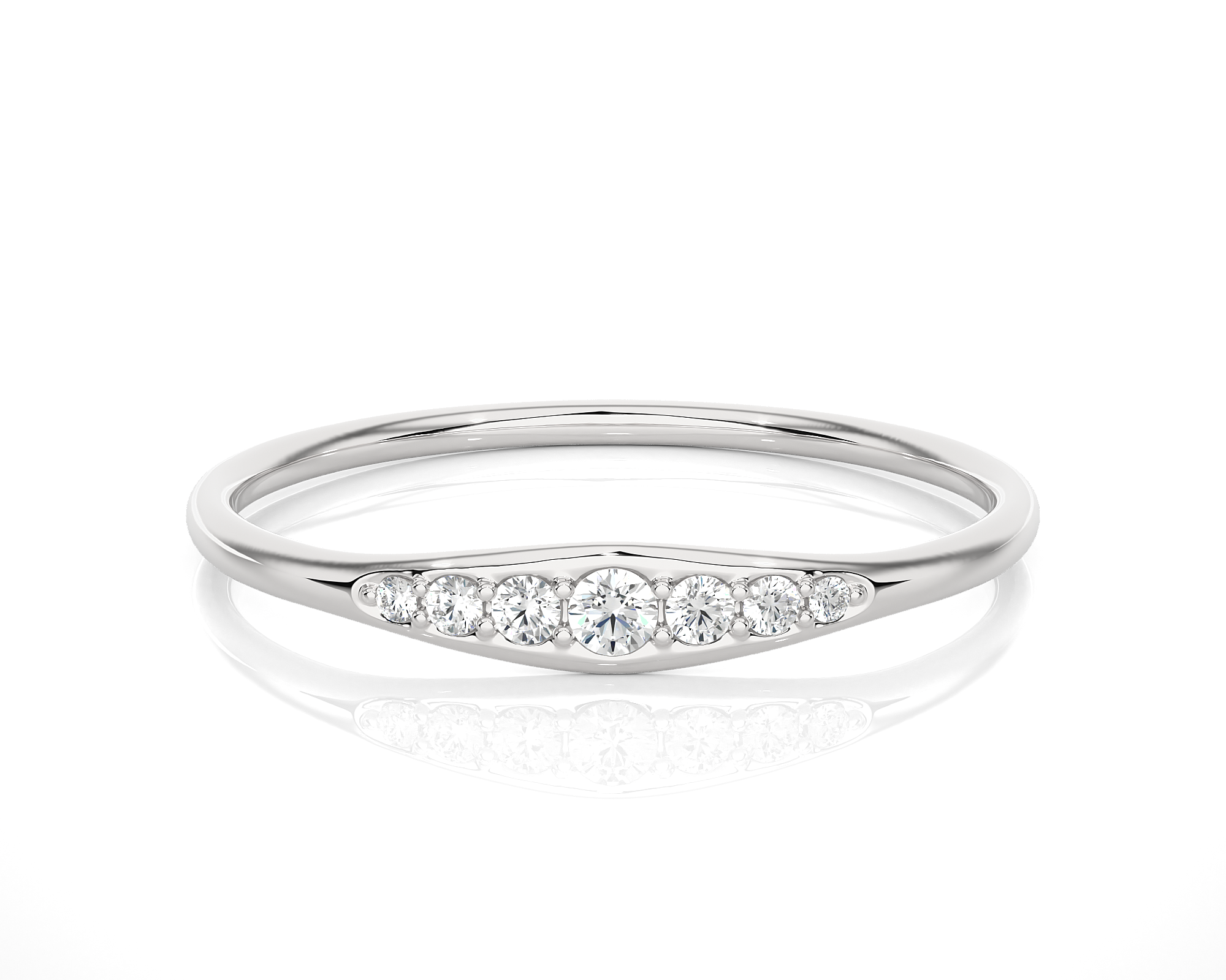 1/10 ctw Round Lab Grown Diamond Ring