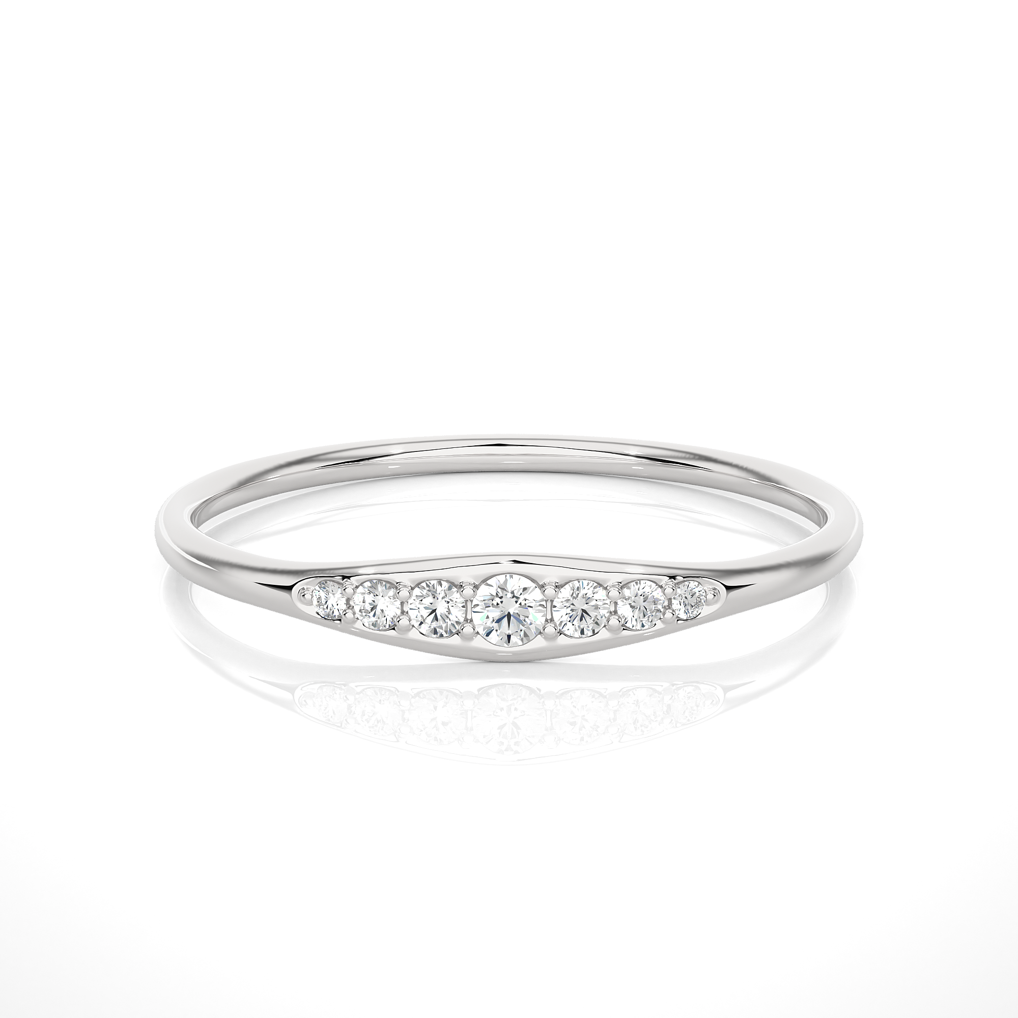 1/10 ctw Round Lab Grown Diamond Ring
