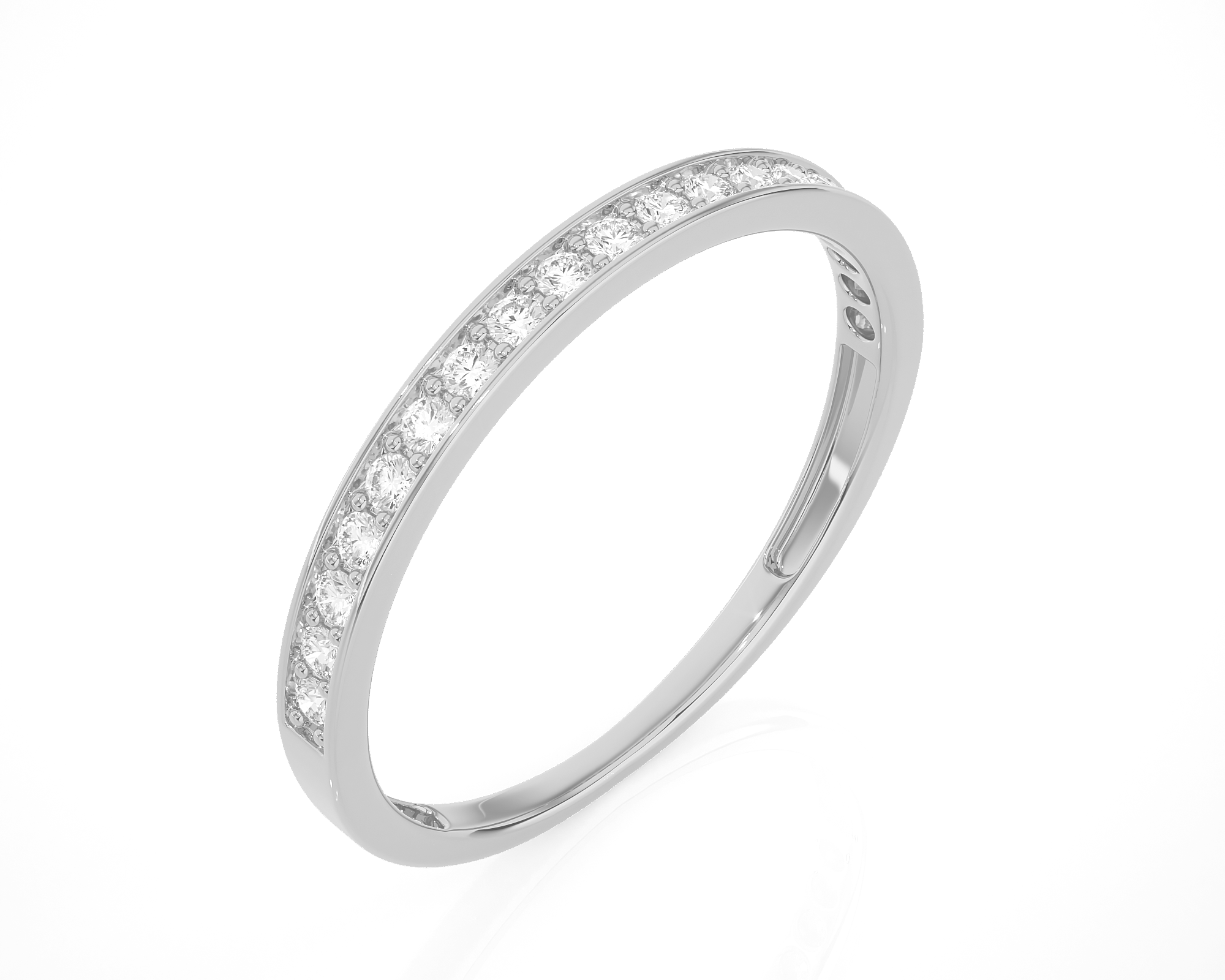 1/4 ctw Round Lab Grown Diamond Anniversary Ring