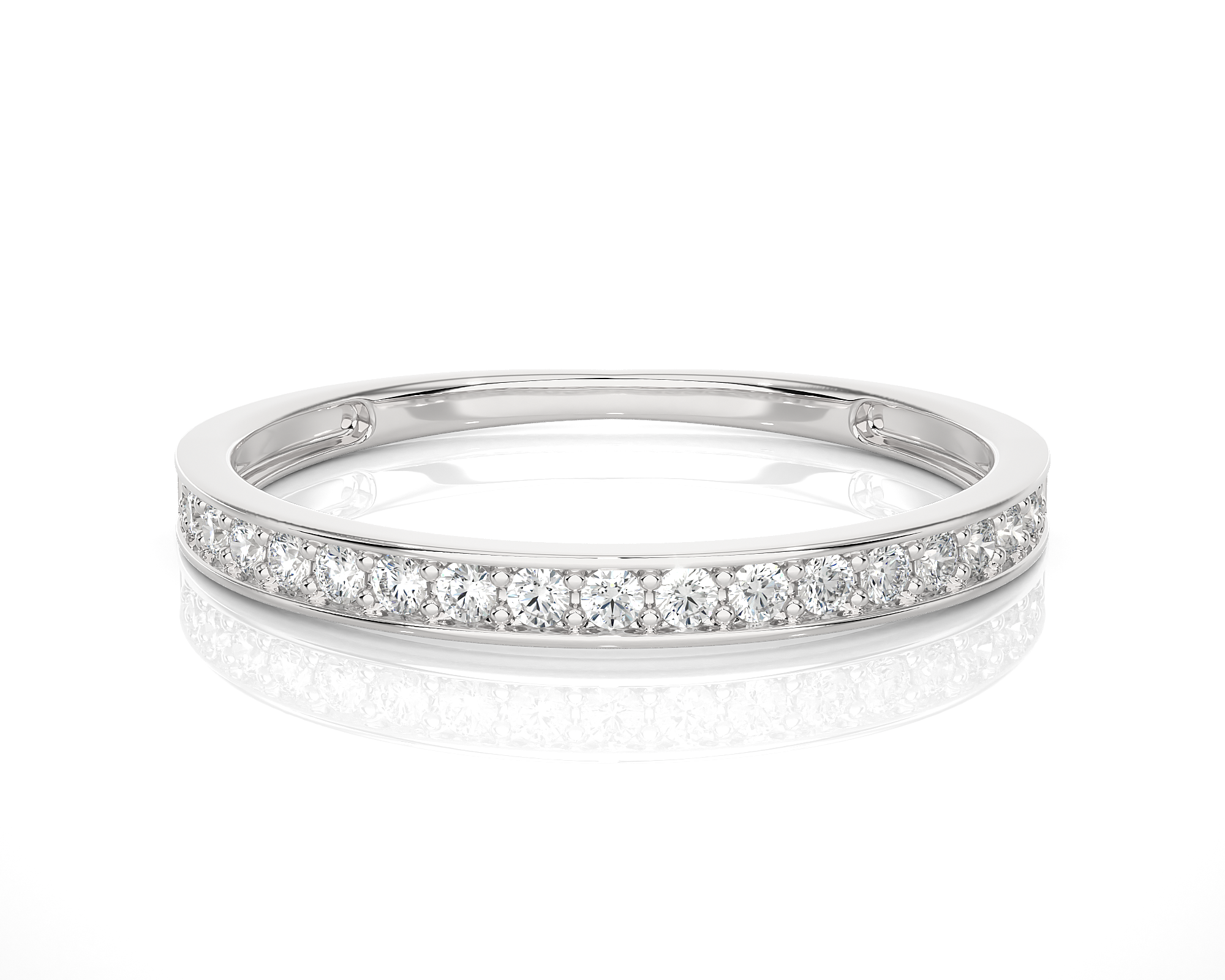 1/4 ctw Round Lab Grown Diamond Anniversary Ring