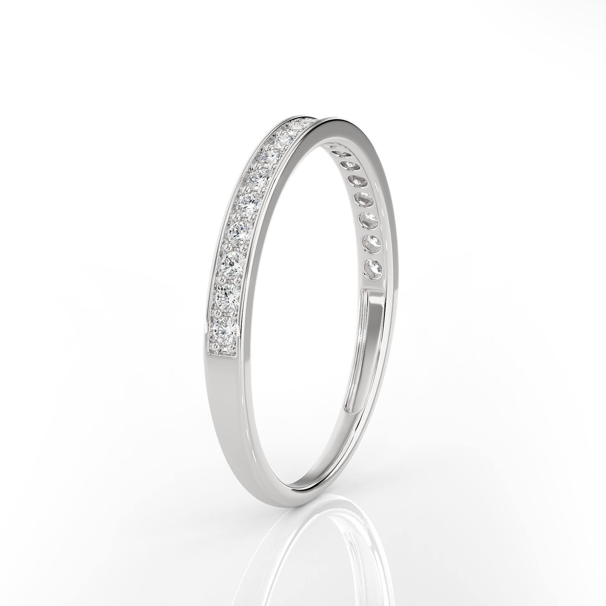 1/4 ctw Round Lab Grown Diamond Anniversary Ring