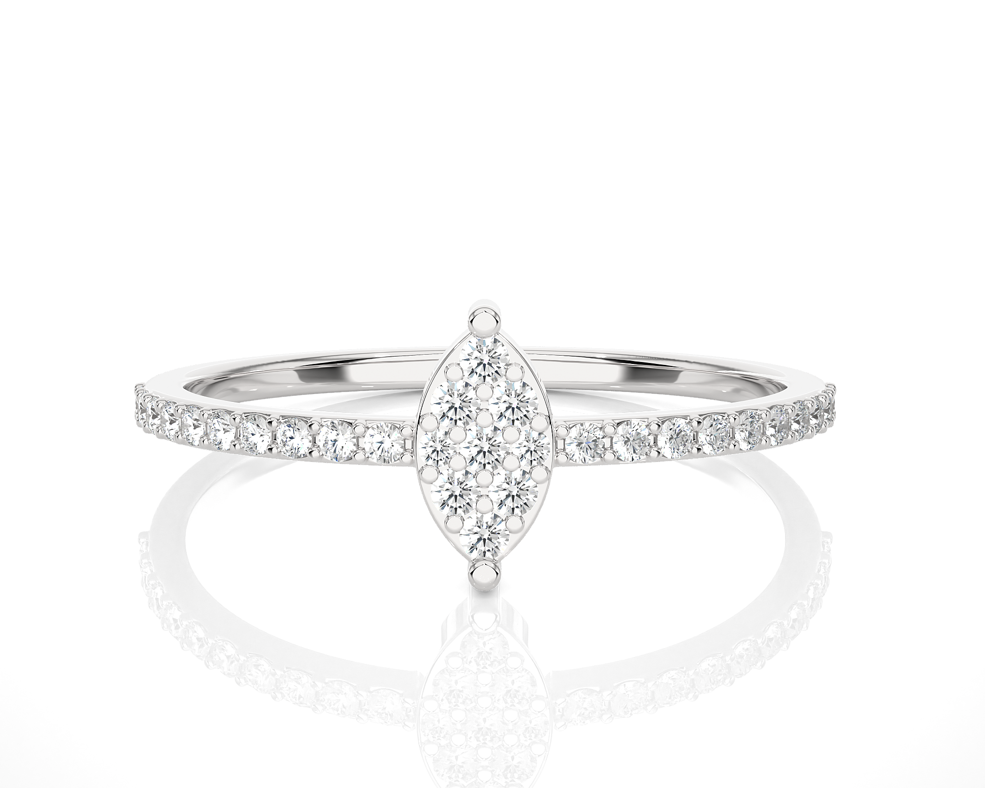 1/5 ctw Round Lab Grown Diamond Ring