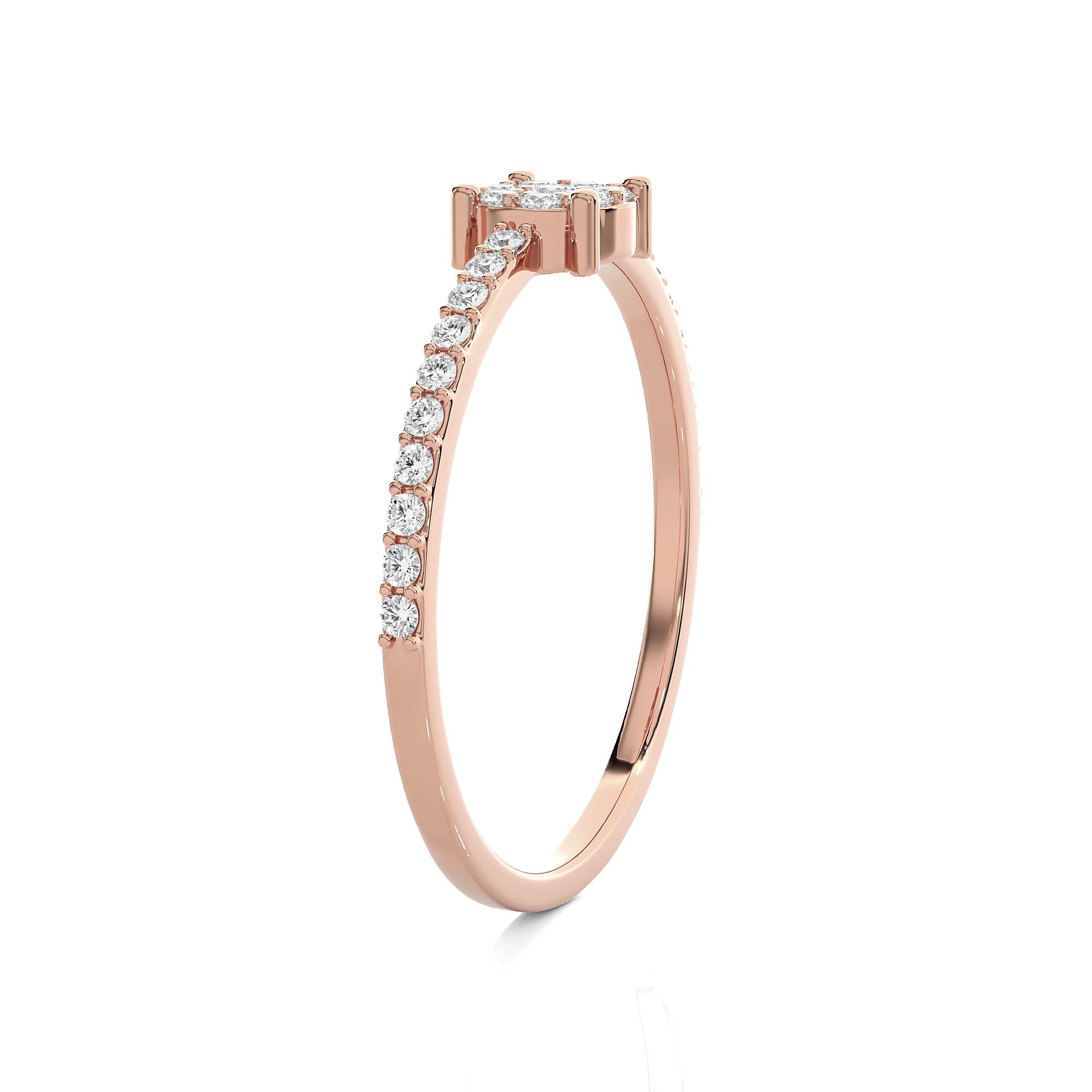 1/5 ctw Round Lab Grown Diamond Ring
