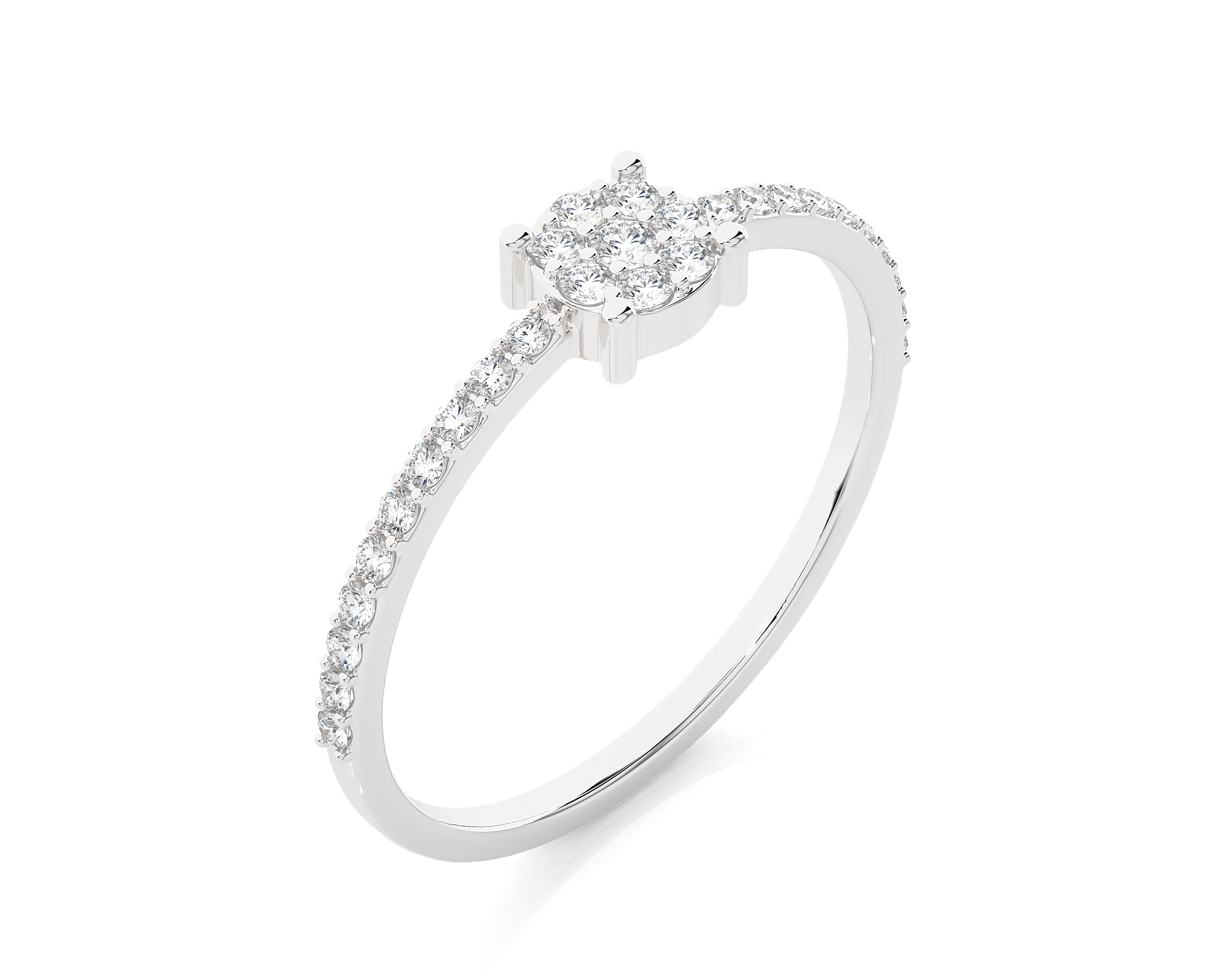 1/5 ctw Round Lab Grown Diamond Ring