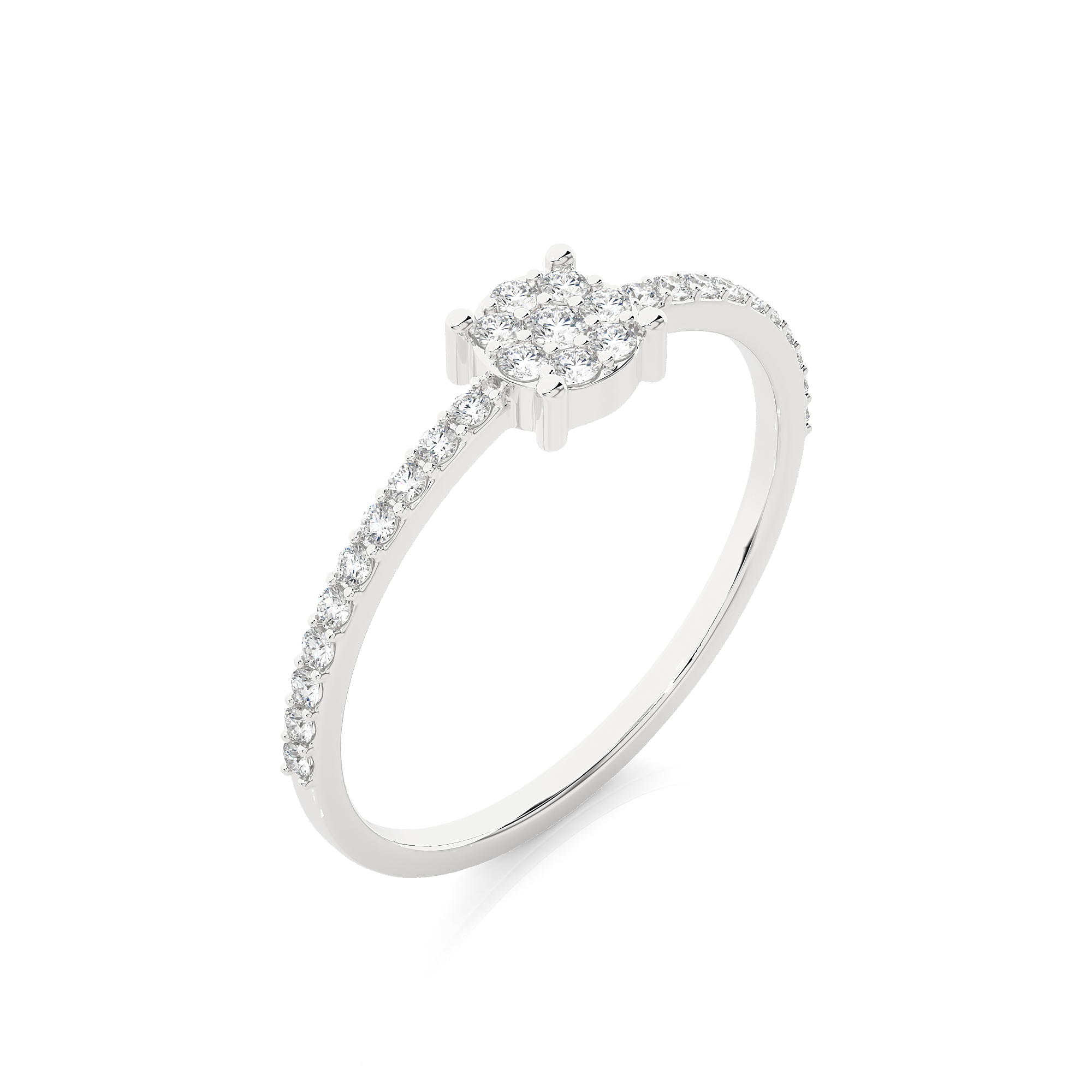 1/5 ctw Round Lab Grown Diamond Ring