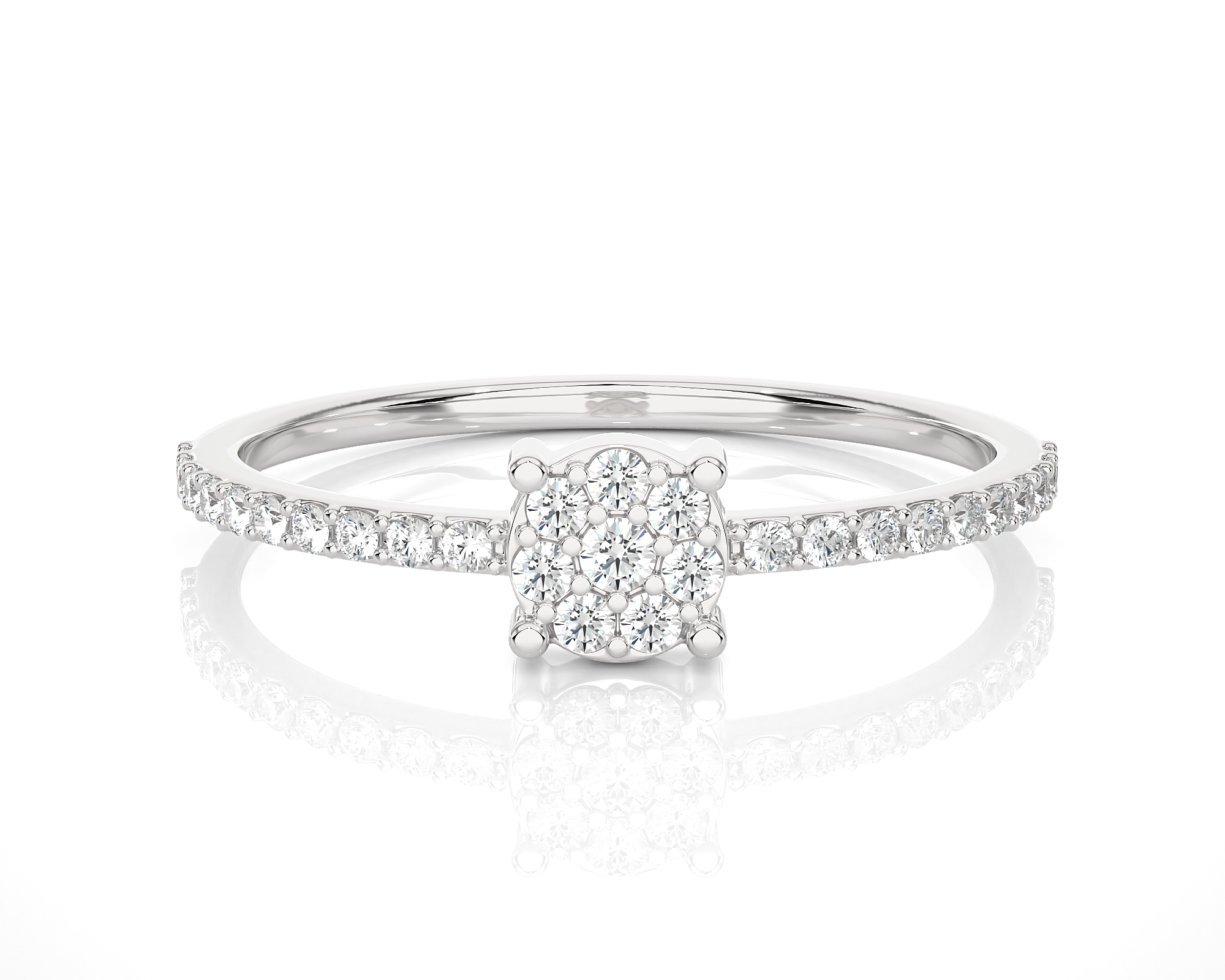 1/5 ctw Round Lab Grown Diamond Ring