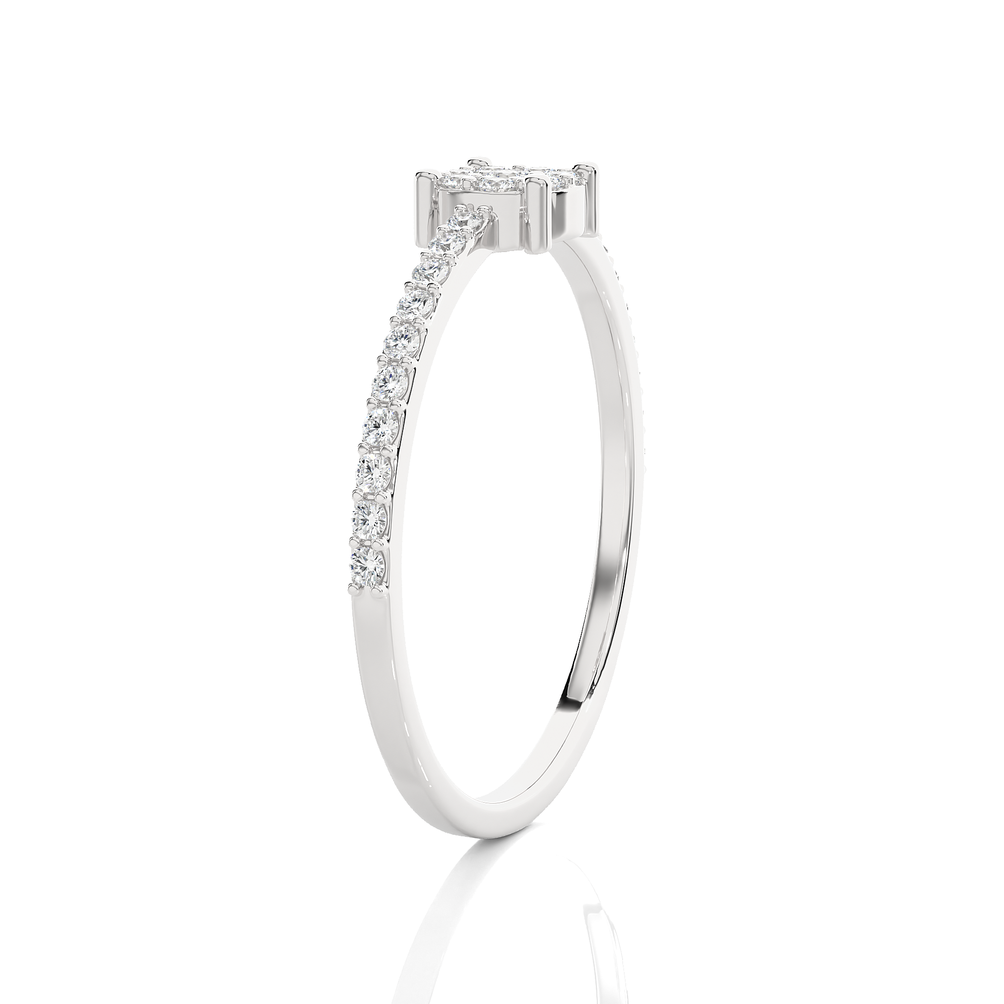 1/5 ctw Round Lab Grown Diamond Ring