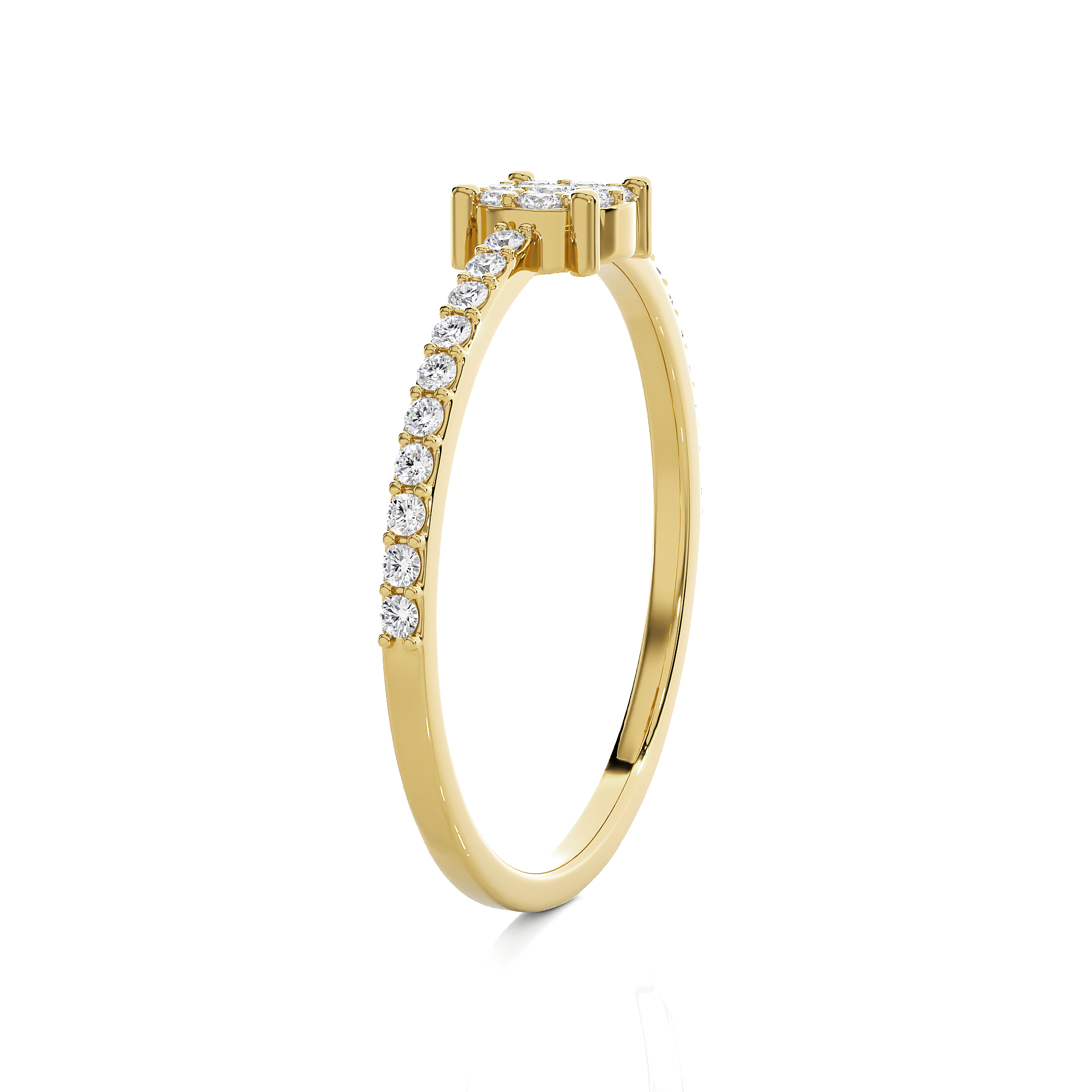 1/5 ctw Round Lab Grown Diamond Ring
