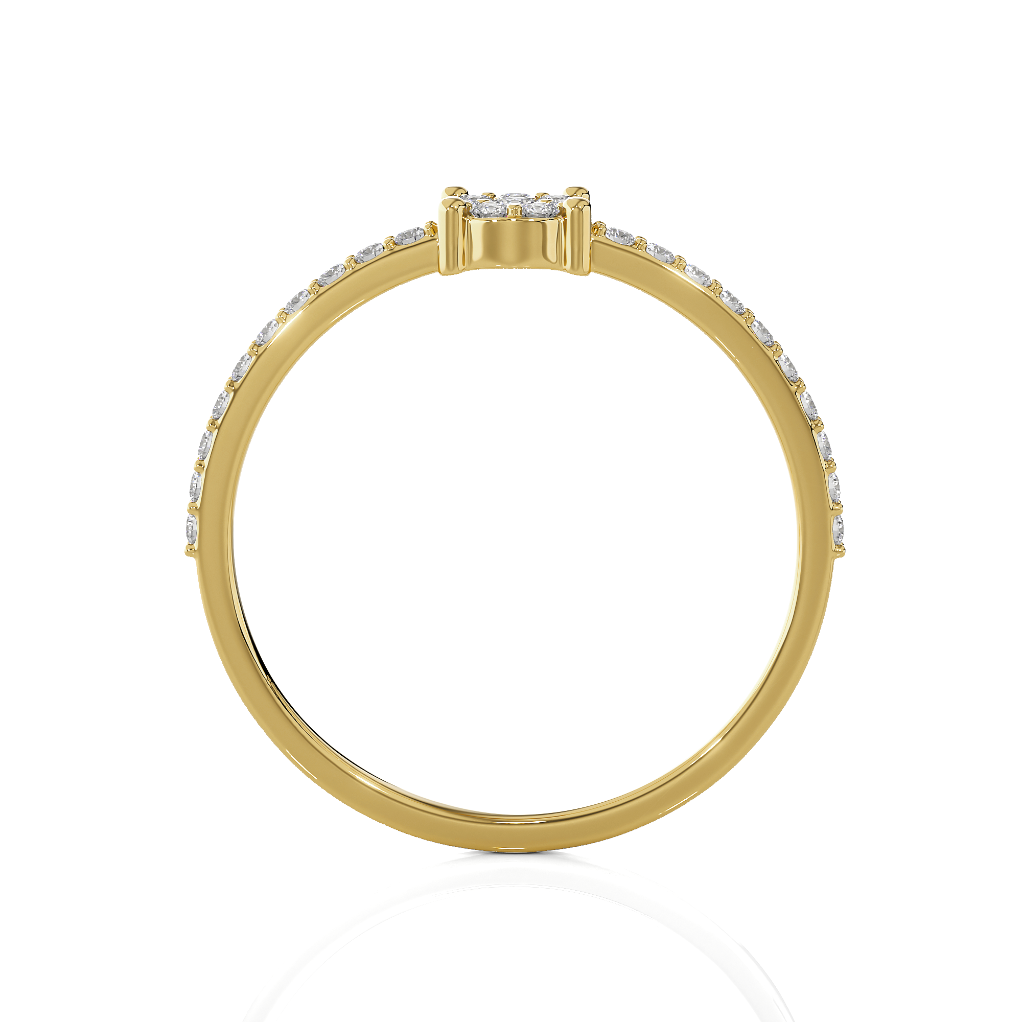 1/5 ctw Round Lab Grown Diamond Ring