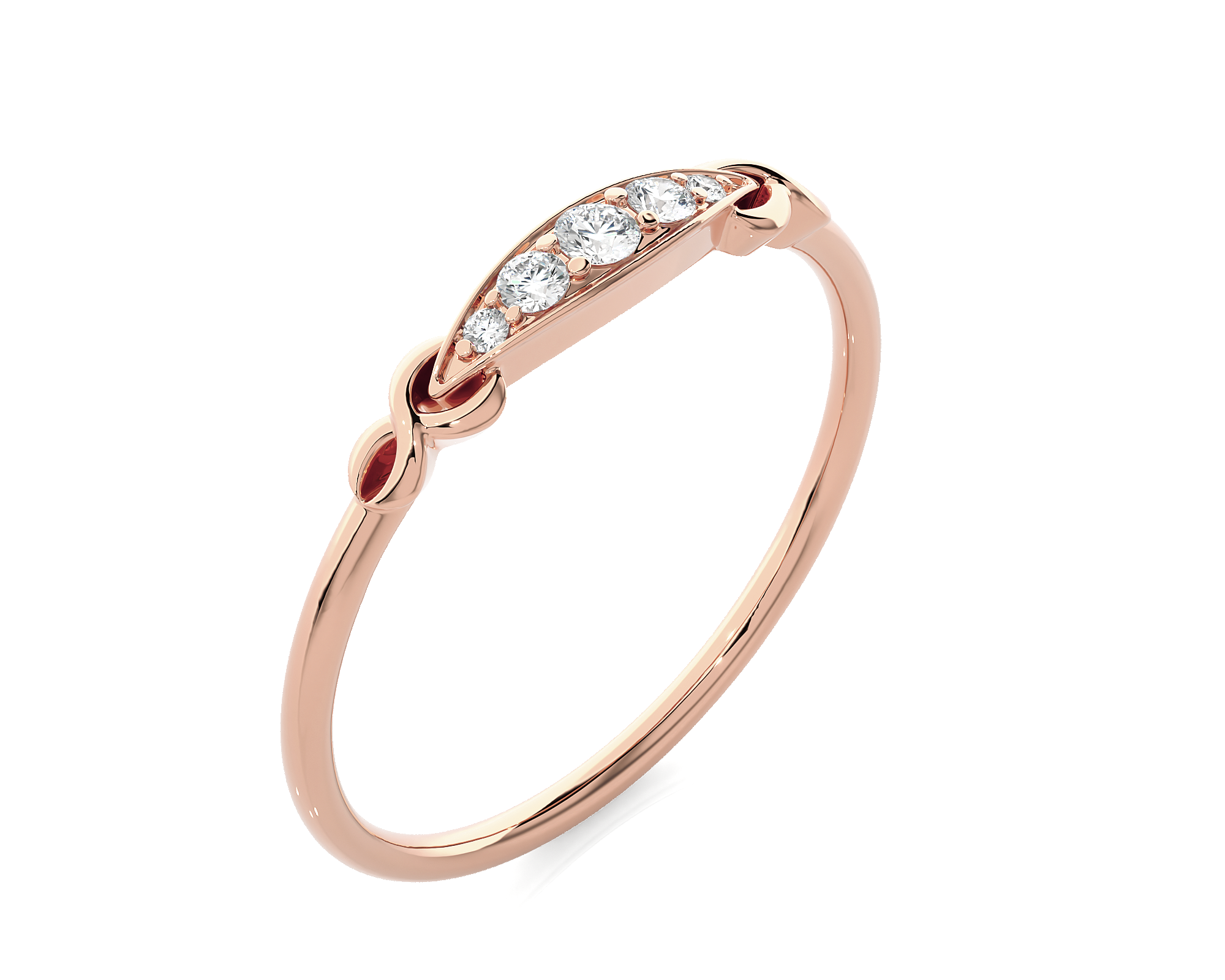 1/10 ctw Round Lab Grown Diamond Ring