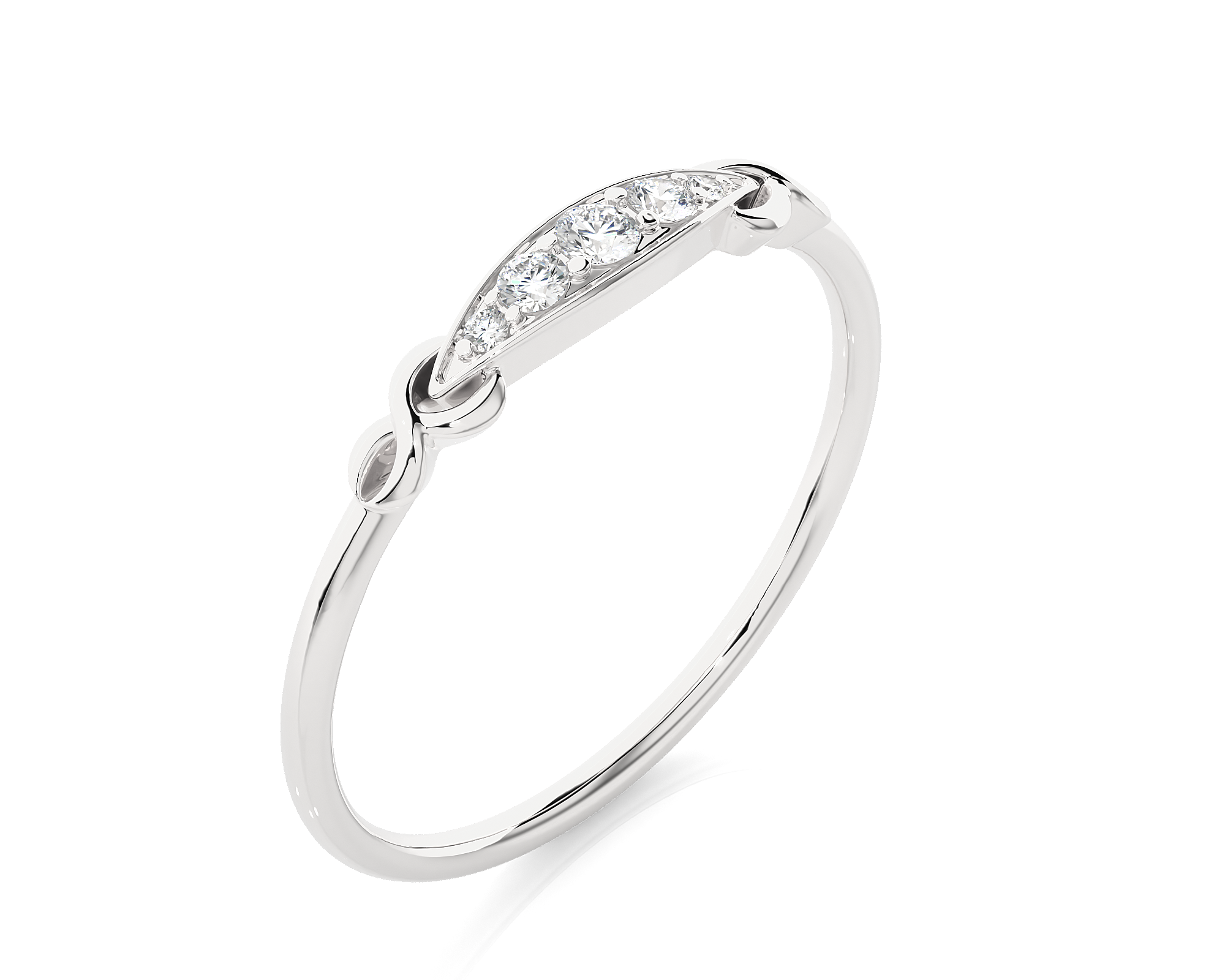 1/10 ctw Round Lab Grown Diamond Ring