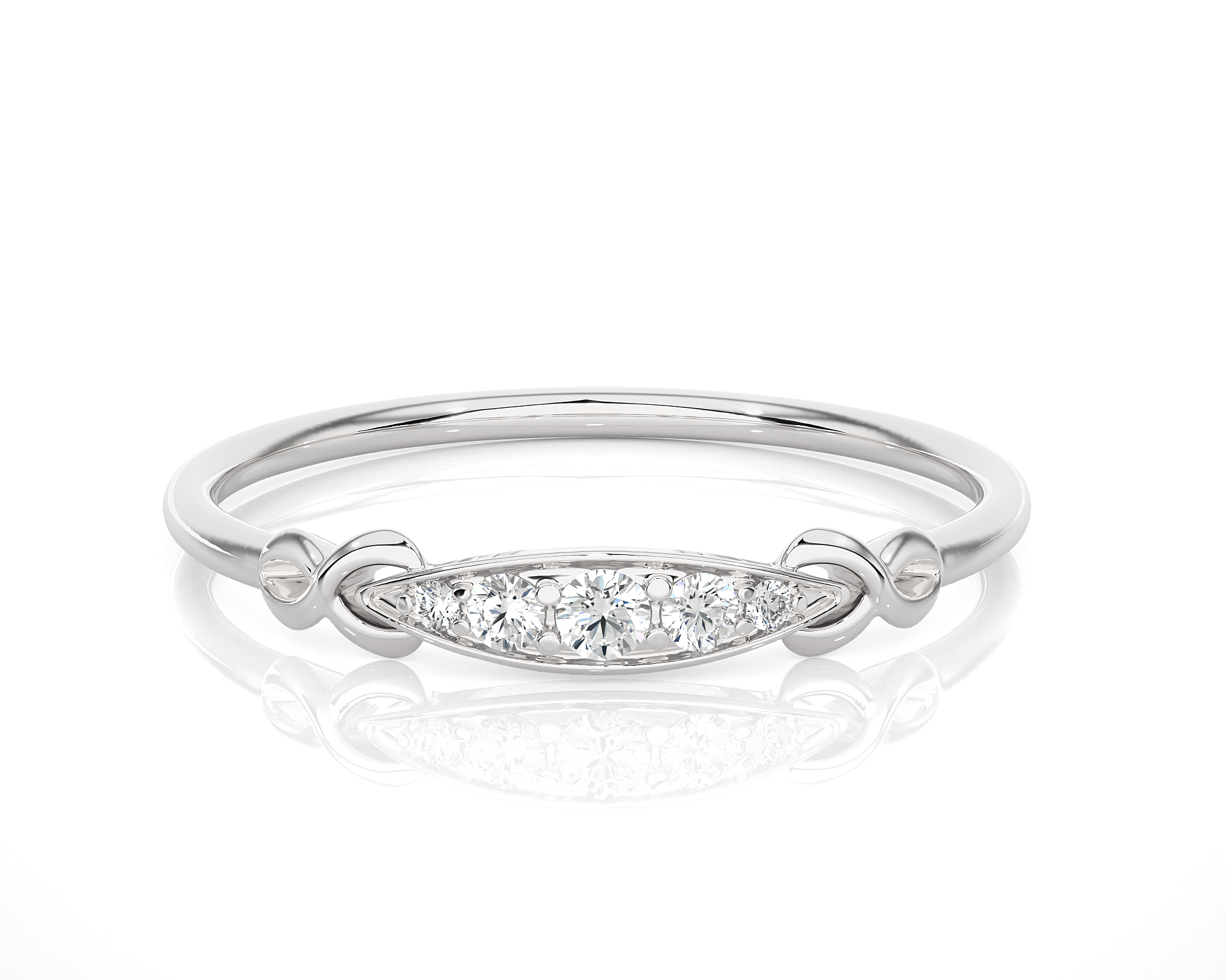 1/10 ctw Round Lab Grown Diamond Ring