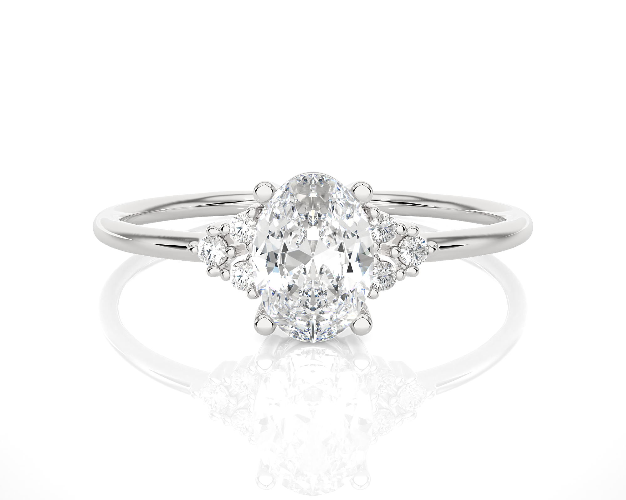 3/4 ctw Round Lab Grown Diamond Ring