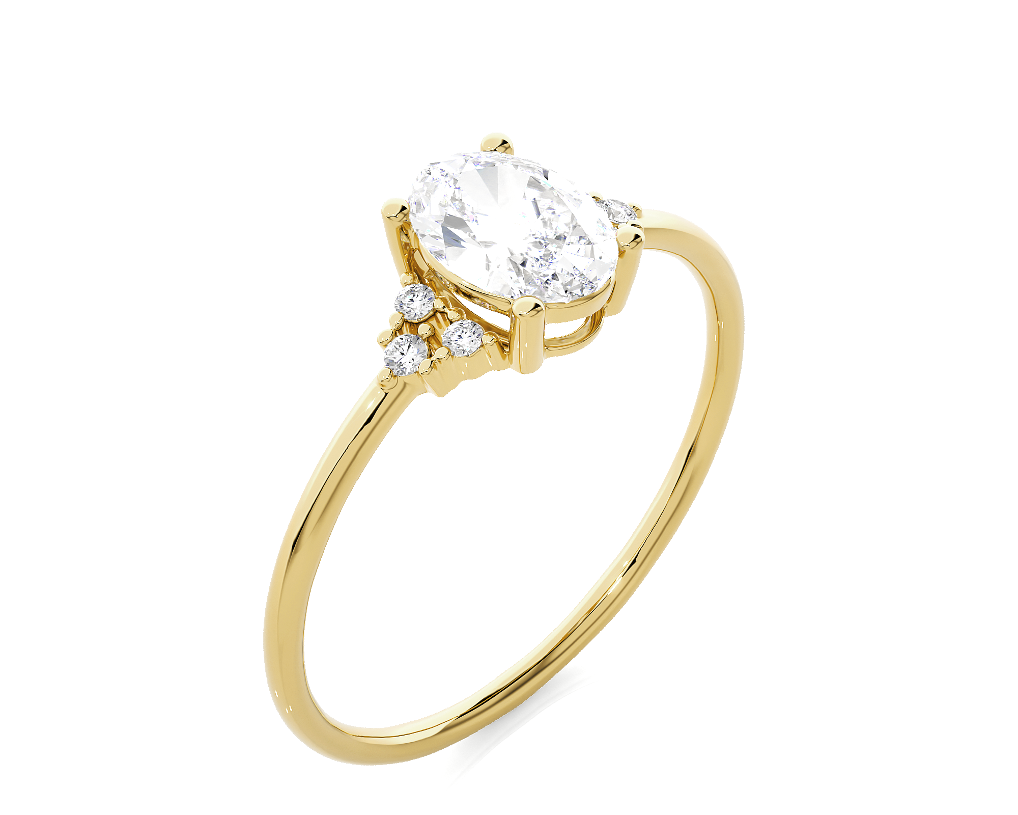 3/4 ctw Round Lab Grown Diamond Ring